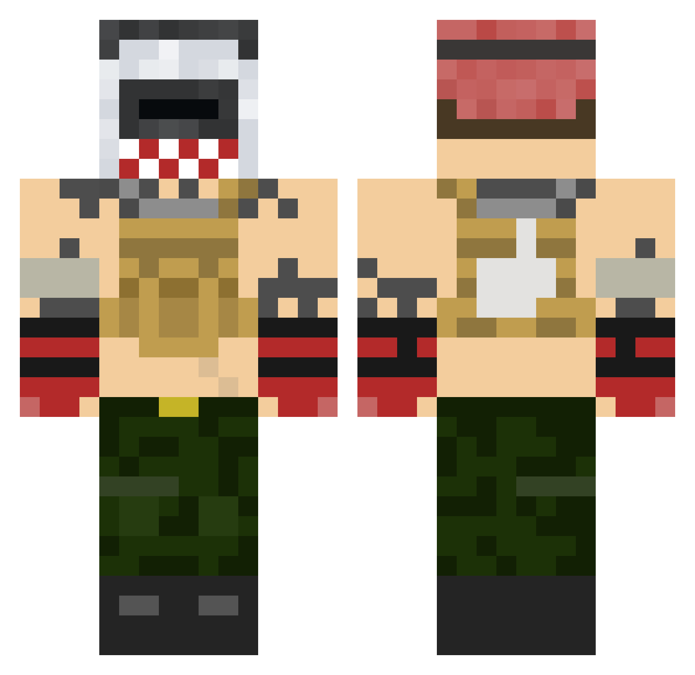 thanos_jpg Minecraft skin, front and back view
