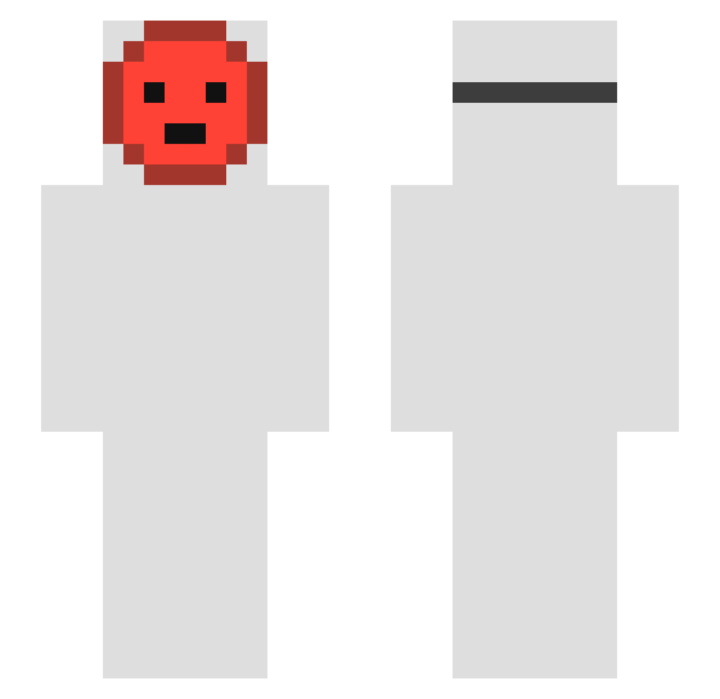 JOTNEXBR Minecraft skin, front and back view