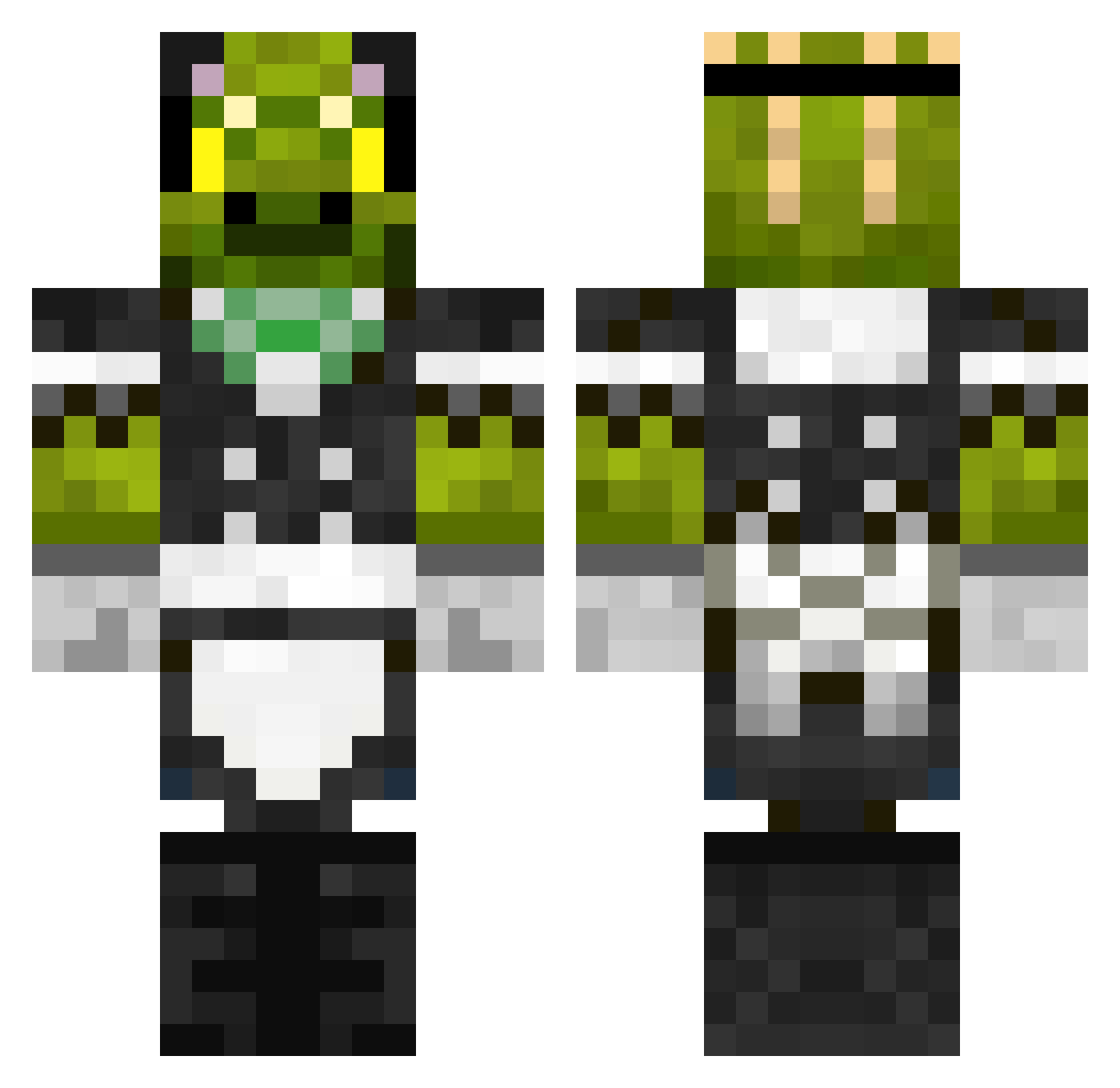 Siffi113 Minecraft skin, front and back view