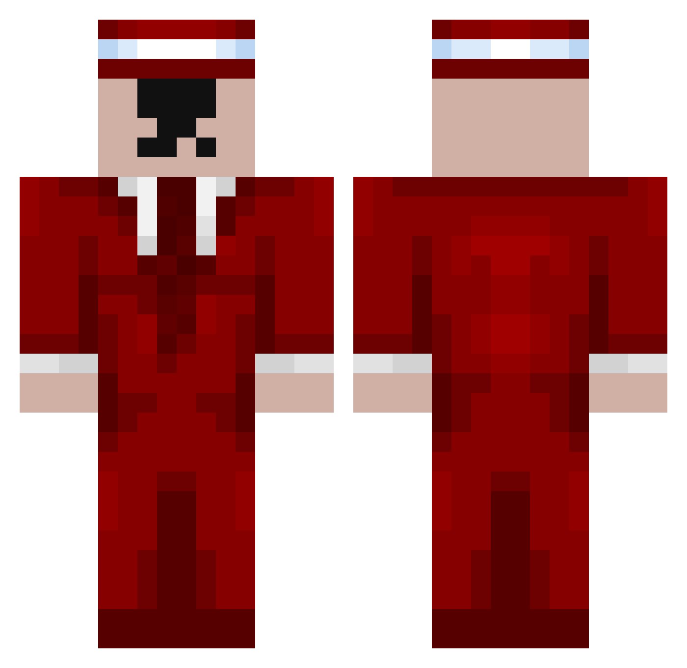 oAston Minecraft skin, front and back view