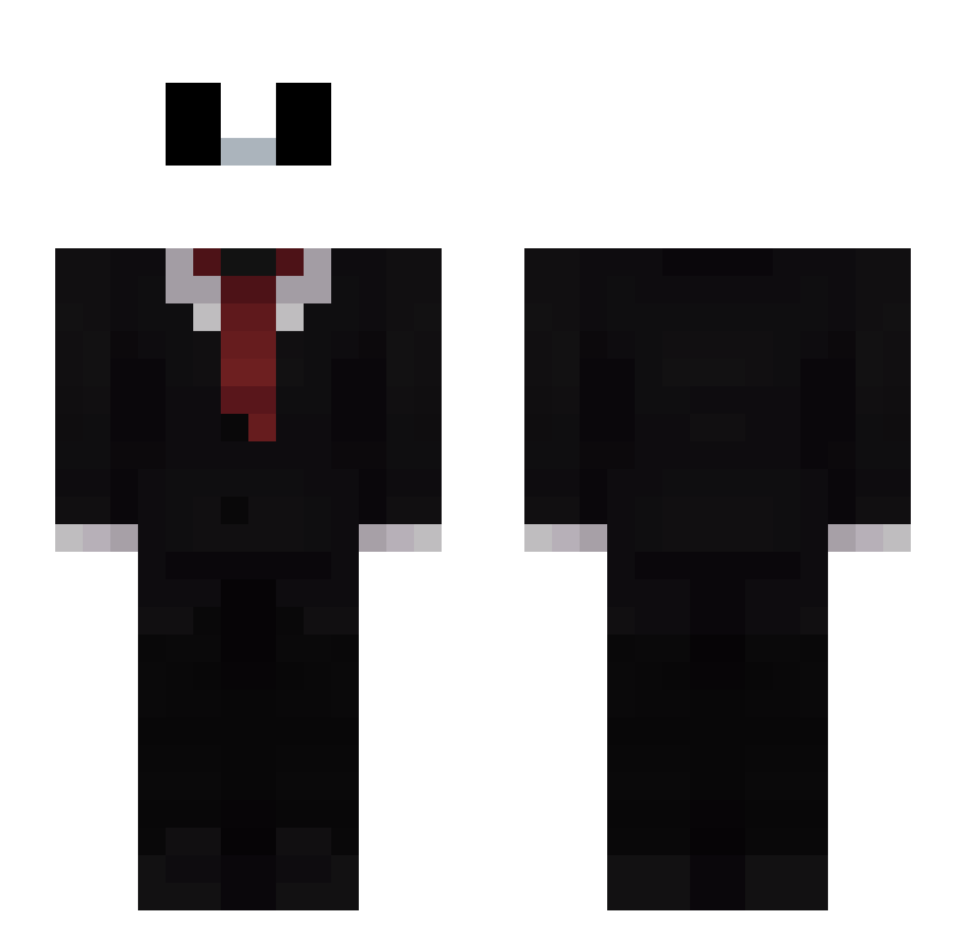 4lexzzDaddy Minecraft skin, front and back view