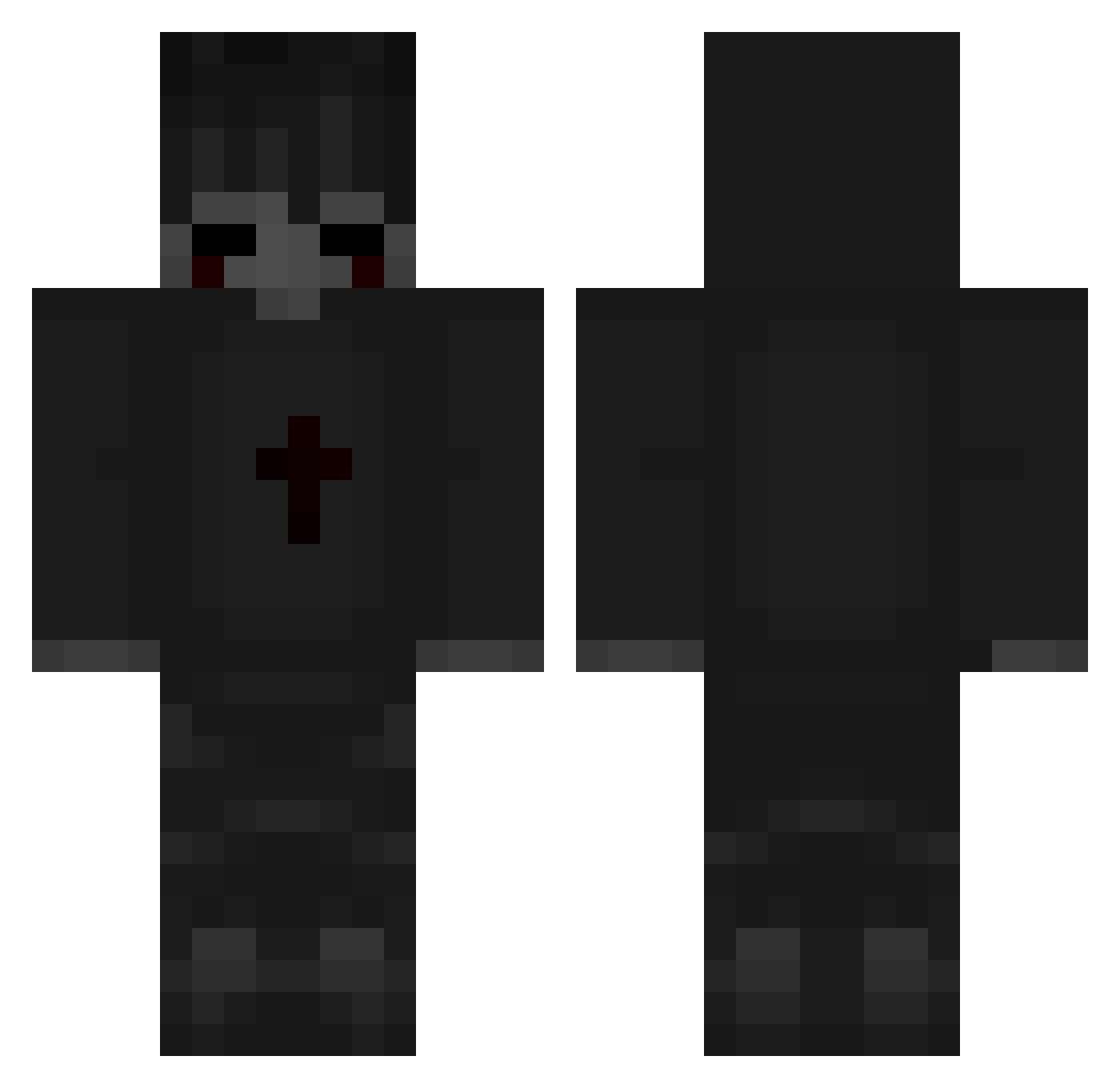 skybases Minecraft skin, front and back view