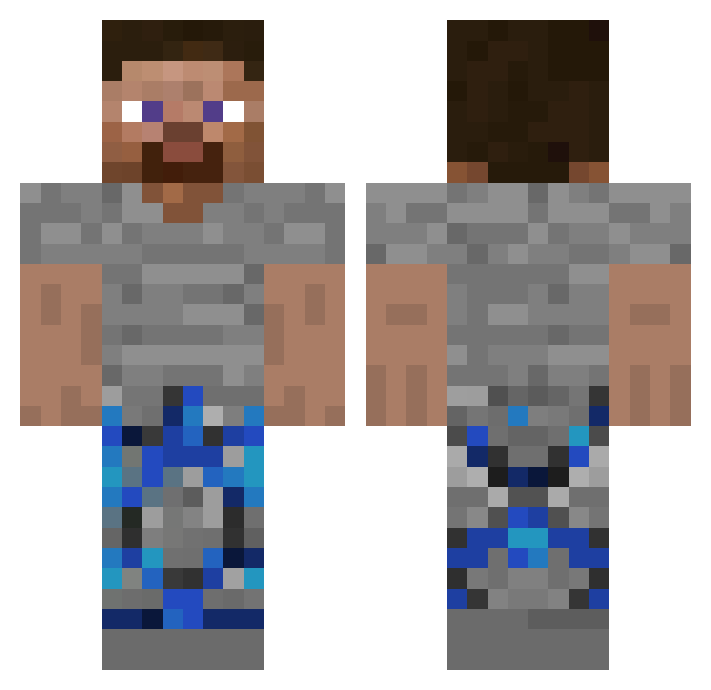 DrArt_ Minecraft skin, front and back view