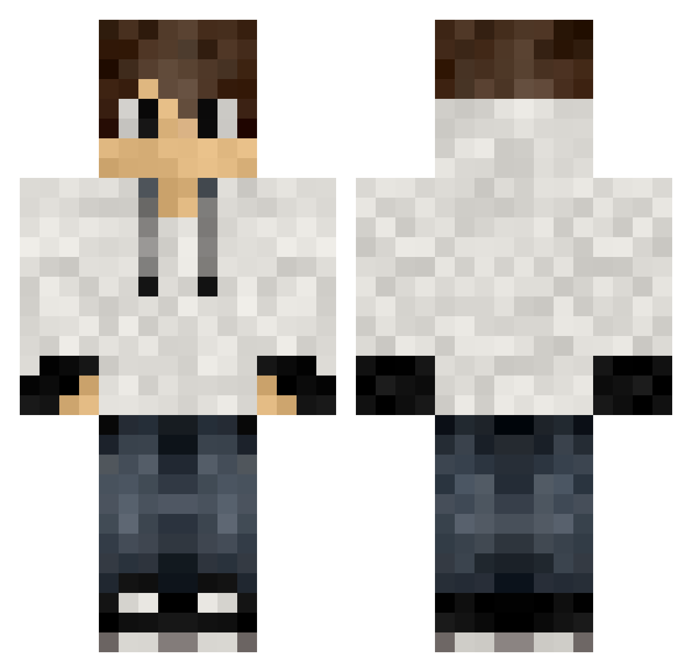 xAg0ny_ Minecraft skin, front and back view