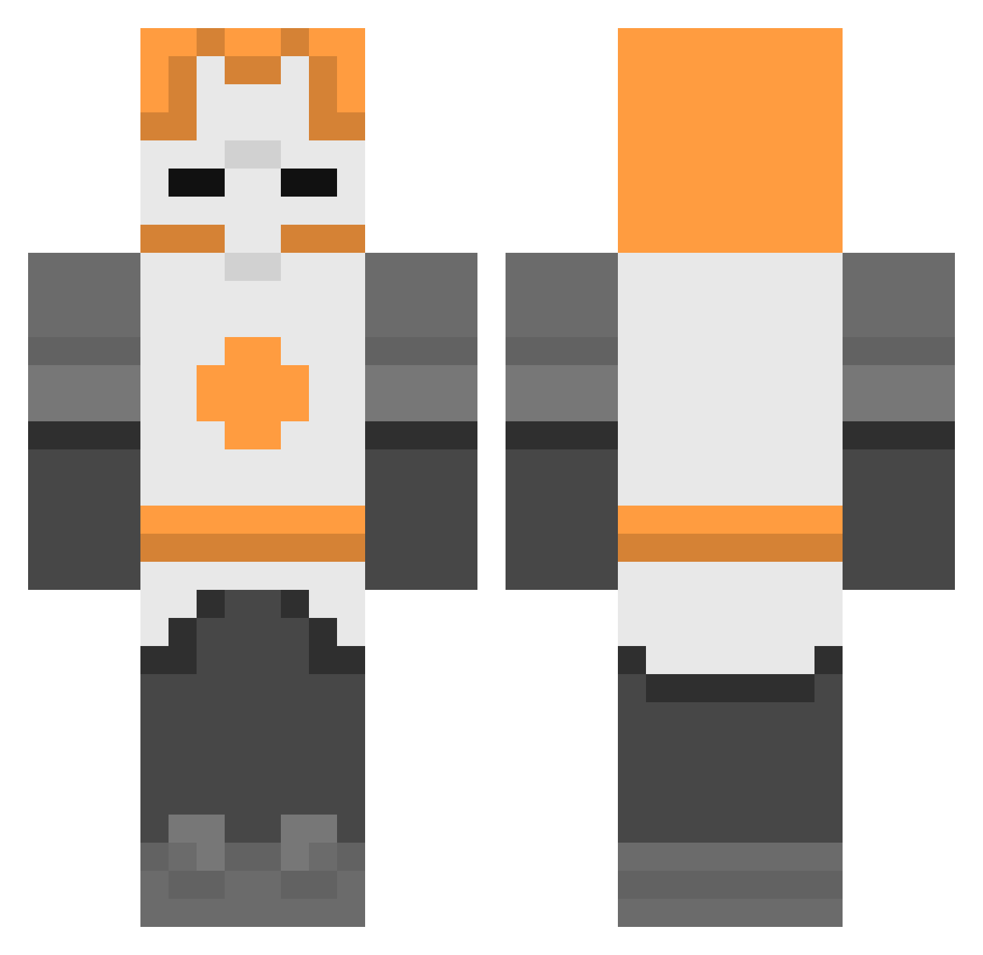 Lem0nat0r Minecraft skin, front and back view