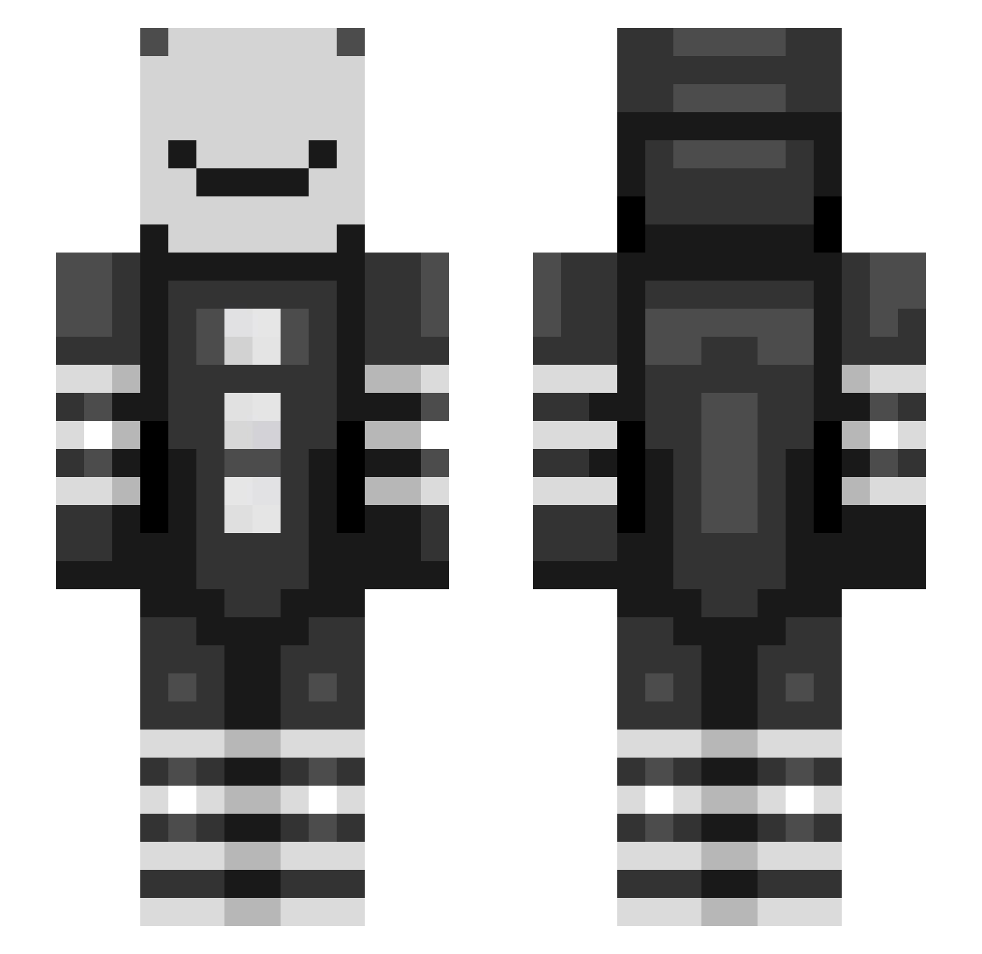 ale_zk8 Minecraft skin, front and back view