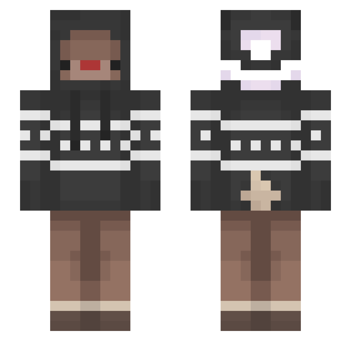 jjlemonss Minecraft skin, front and back view