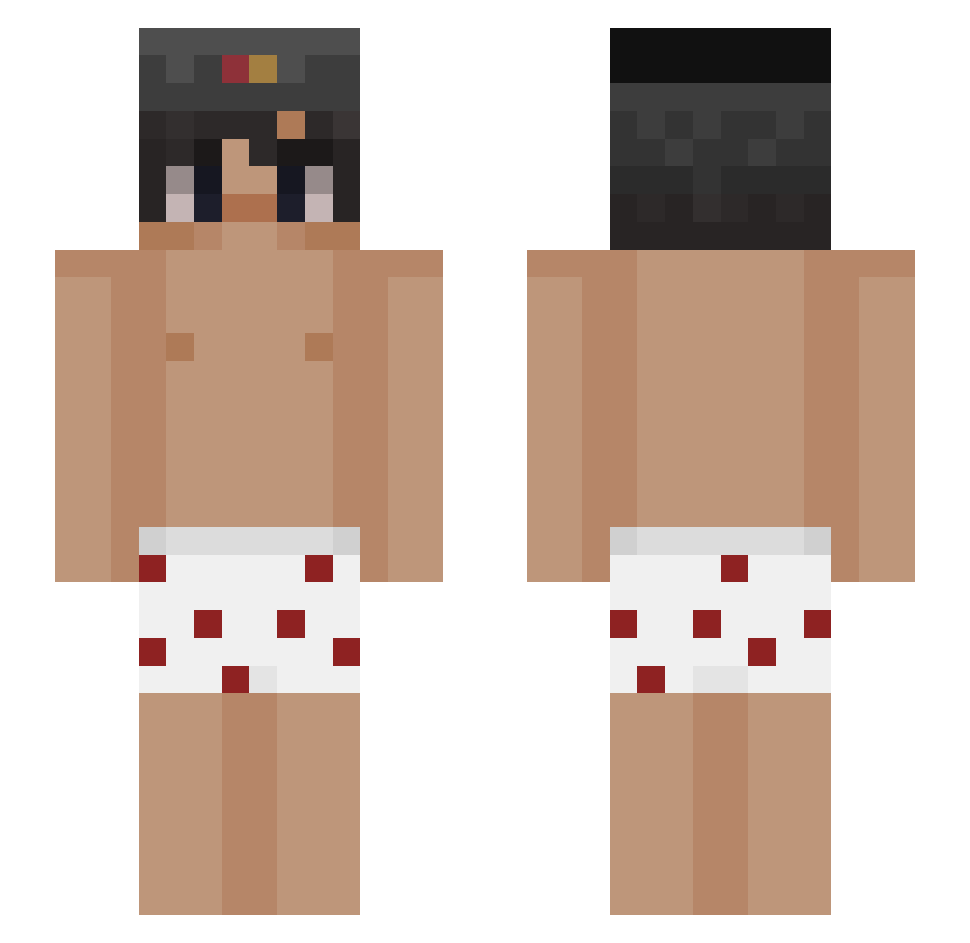 umgaye Minecraft skin, front and back view