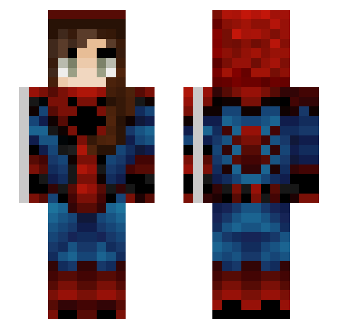 urielelul37 Minecraft skin, front and back view