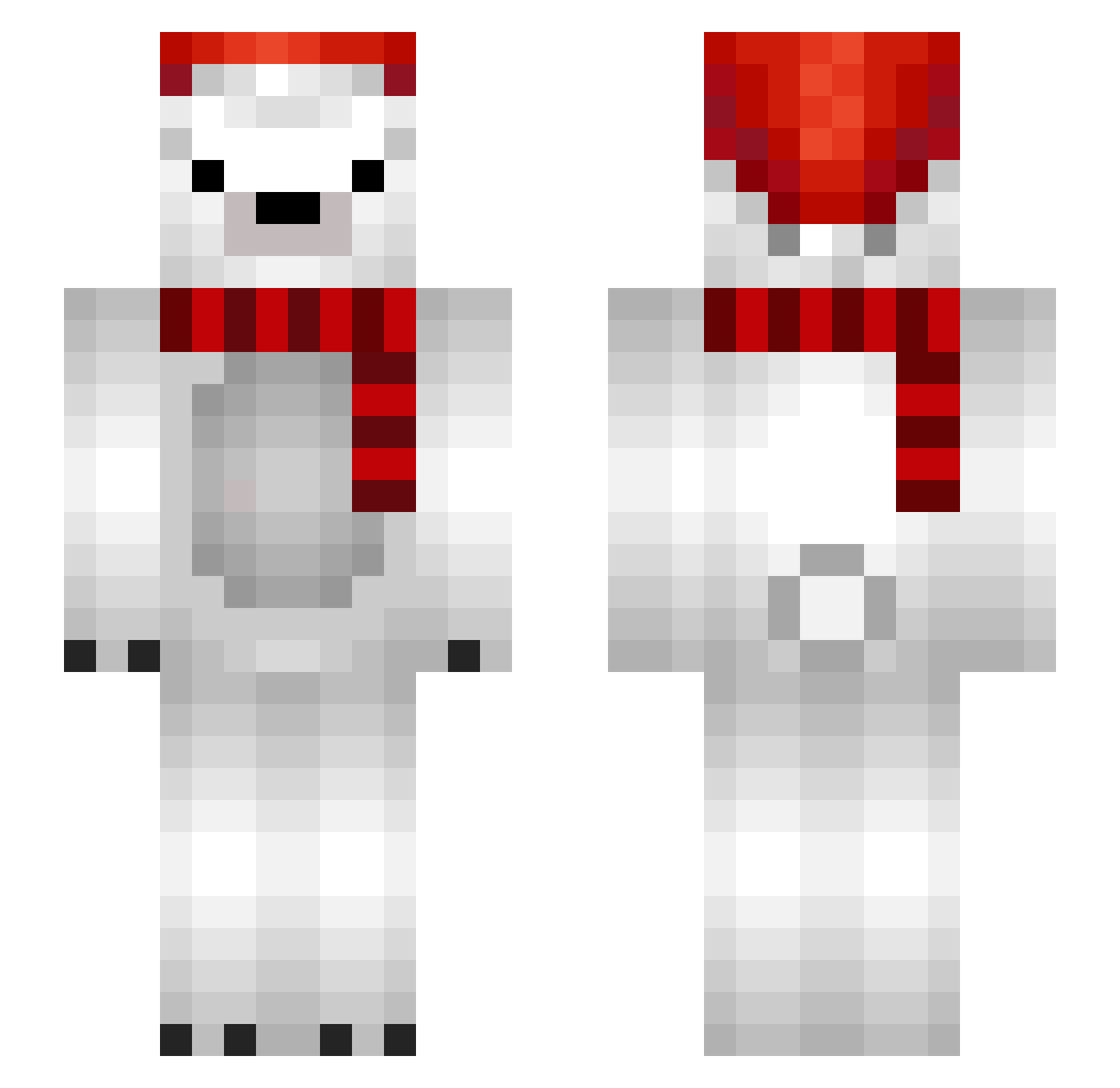 TheG3ck0 Minecraft skin, front and back view