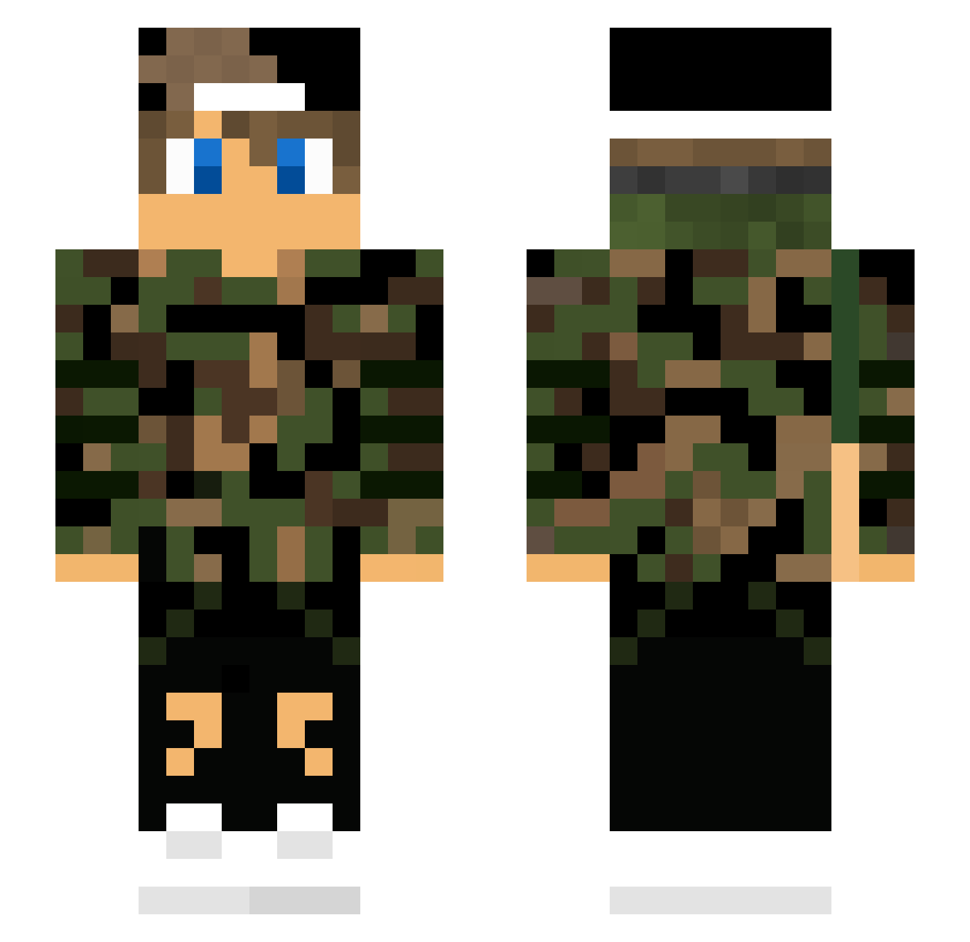 MrBeniBoy Minecraft skin, front and back view