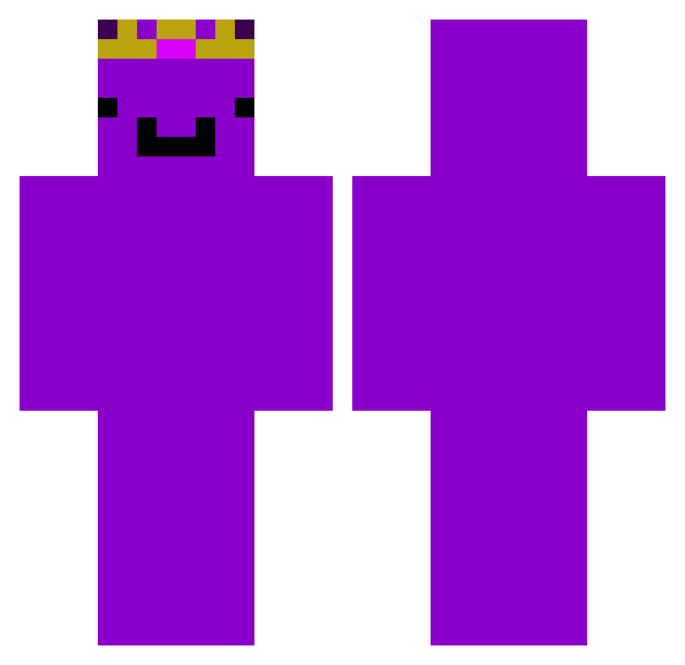 Wemmbu_OG Minecraft skin, front and back view