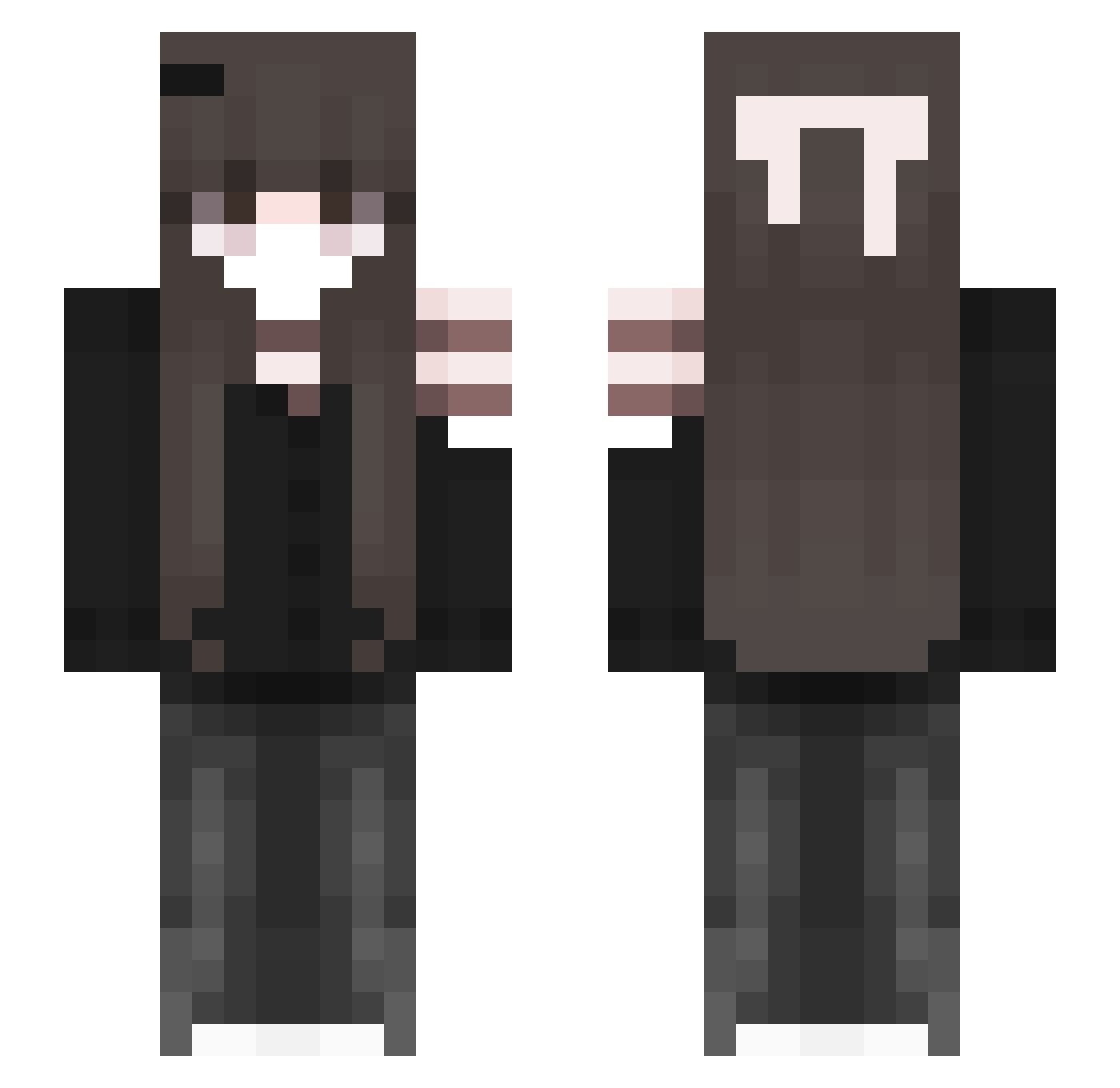 rokl22 Minecraft skin, front and back view
