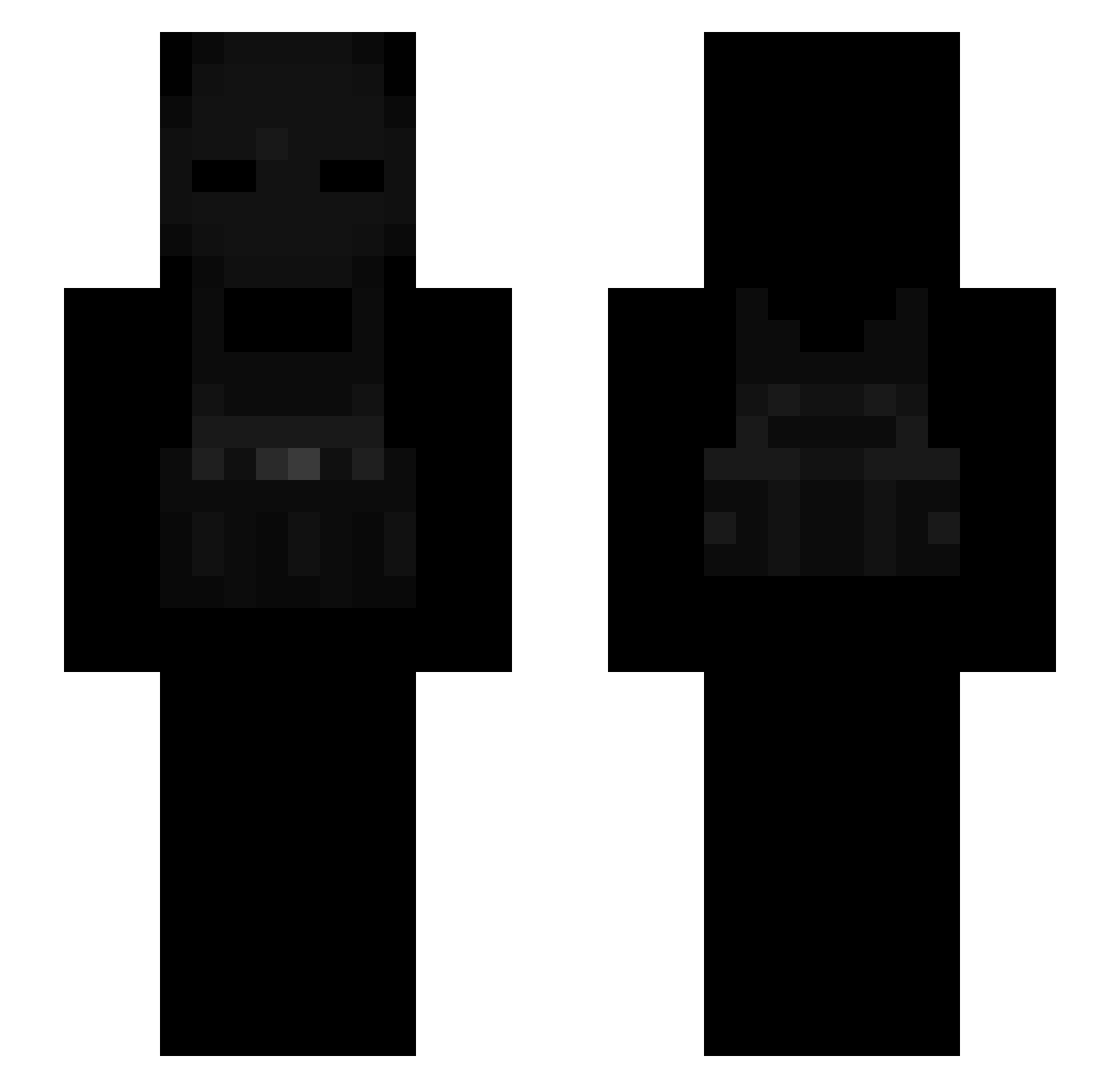 vyqq Minecraft skin, front and back view