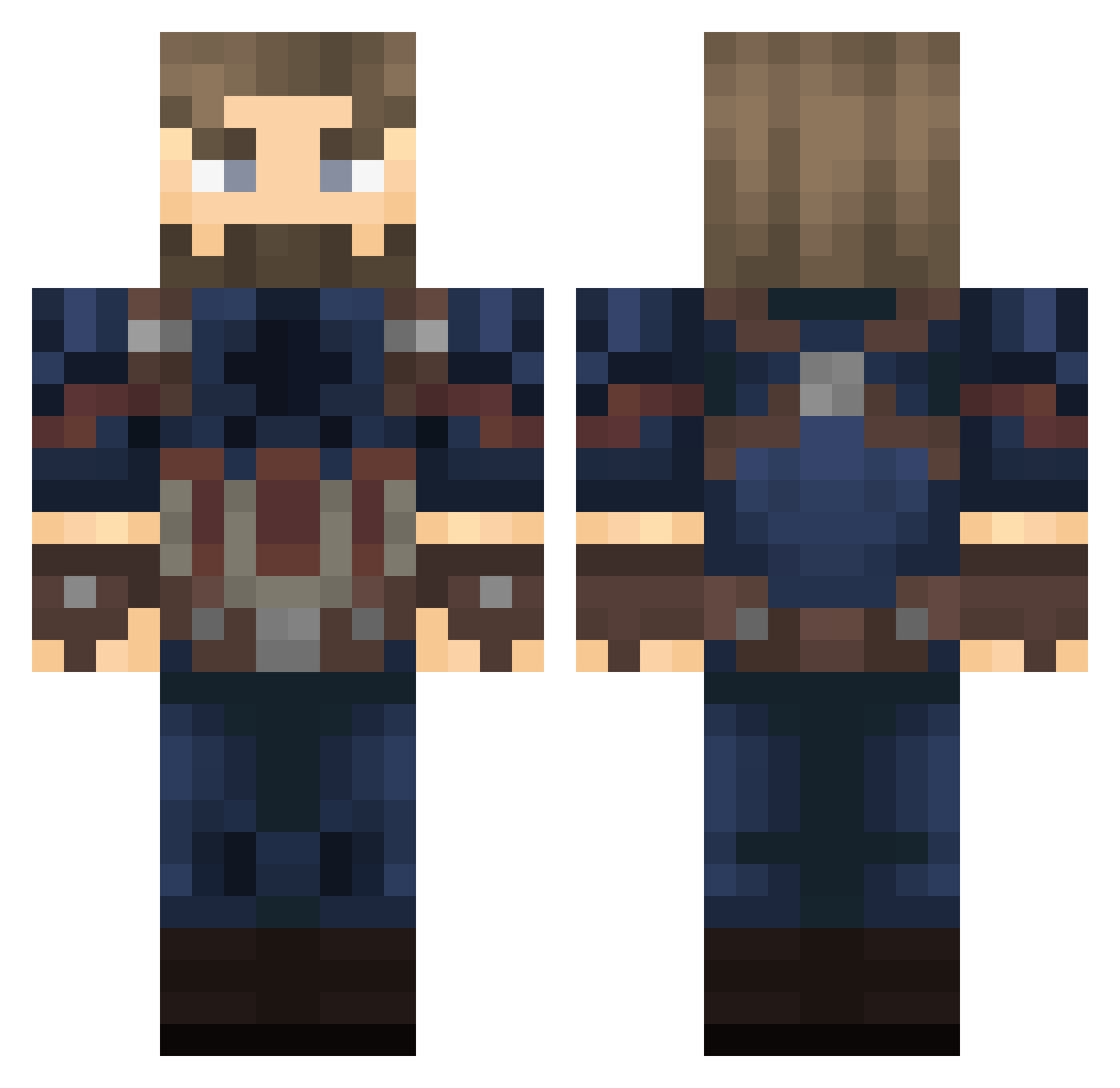 Lord_Rolo Minecraft skin, front and back view