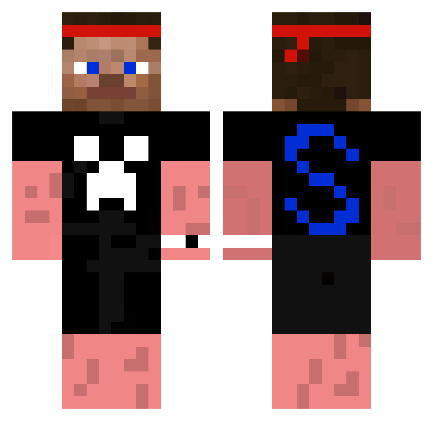 Saynt_ Minecraft skin, front and back view