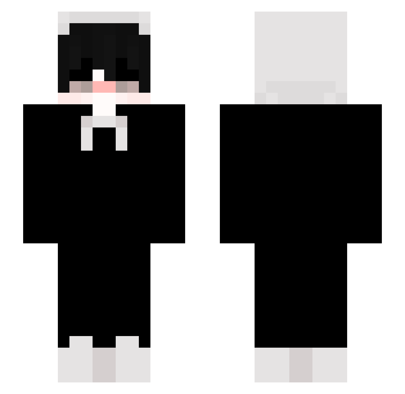 RepruxaXD Minecraft skin, front and back view