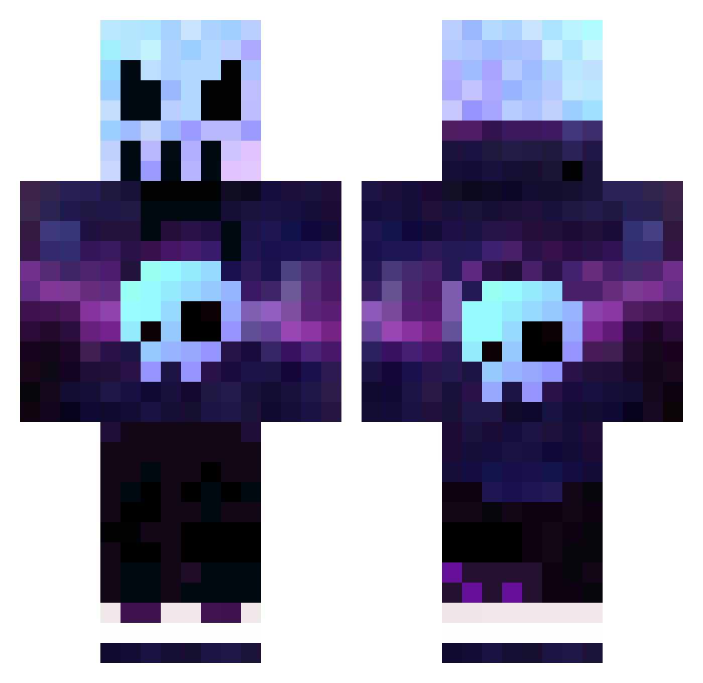 Raider_Reaper Minecraft skin, front and back view