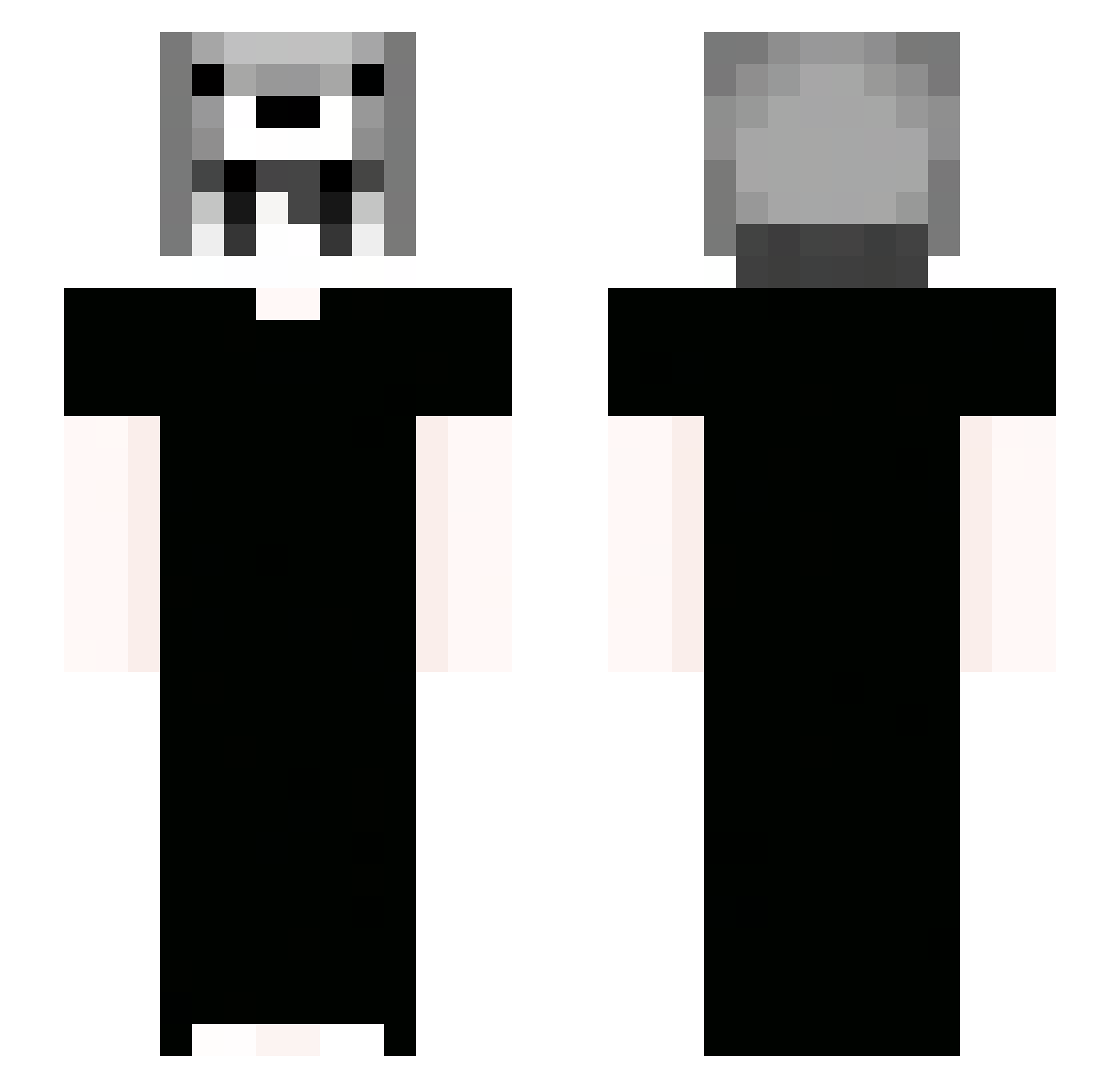 sukofied Minecraft skin, front and back view