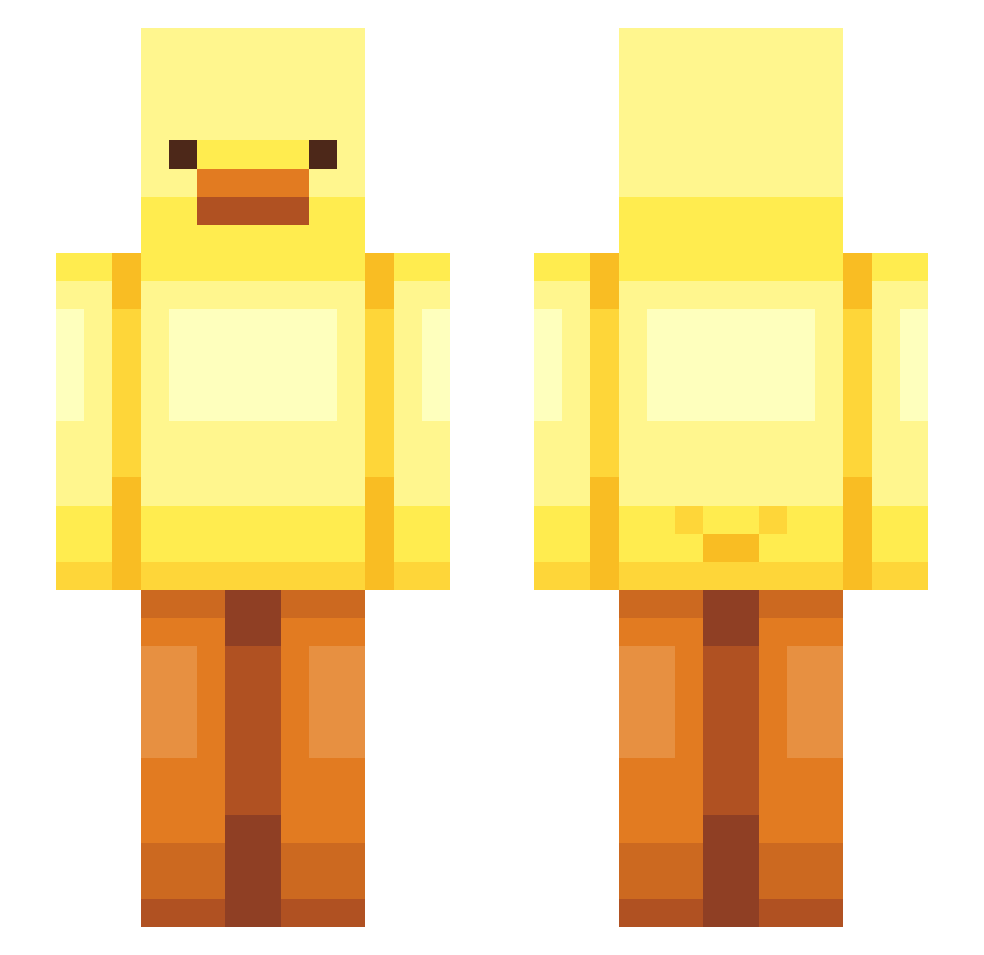 Zangetsu002 Minecraft skin, front and back view