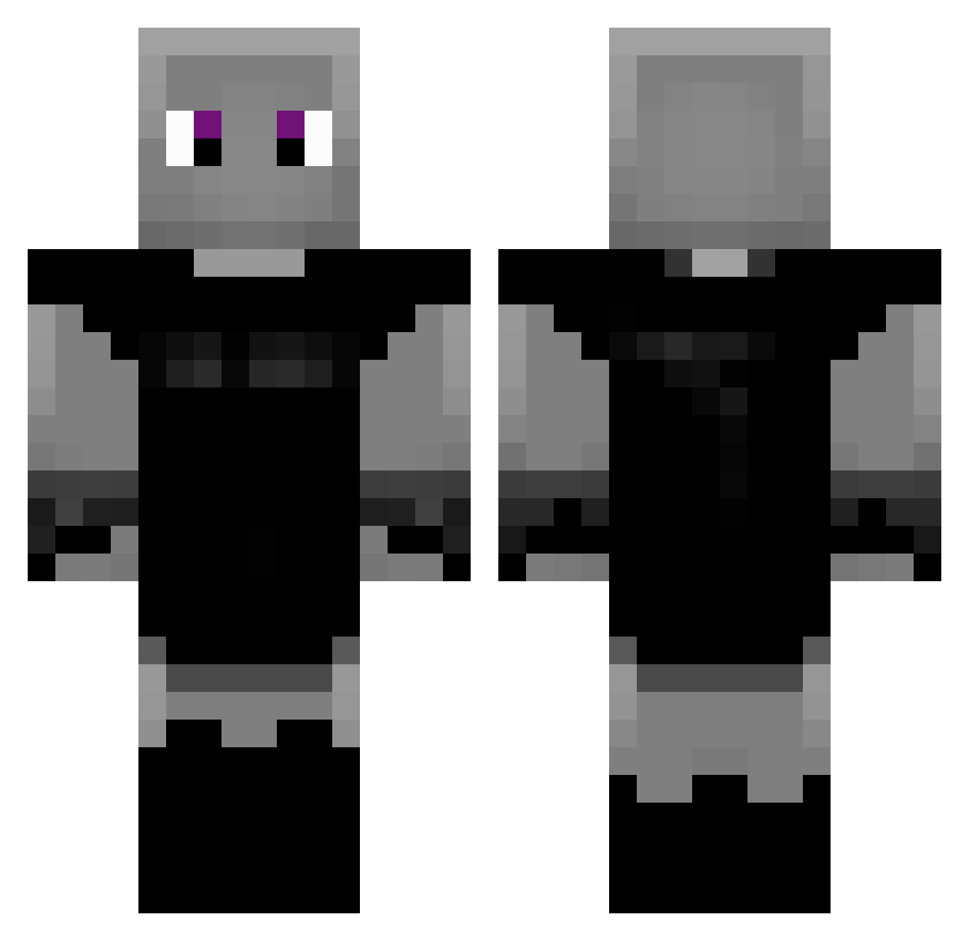 Elymi Minecraft skin, front and back view