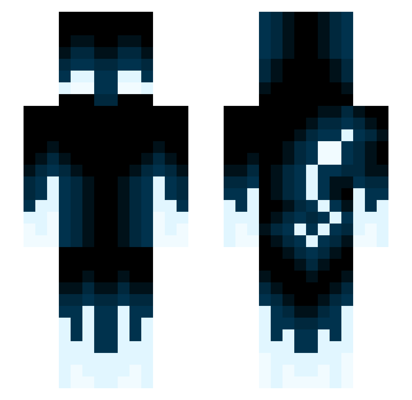 matrix3211231 Minecraft skin, front and back view