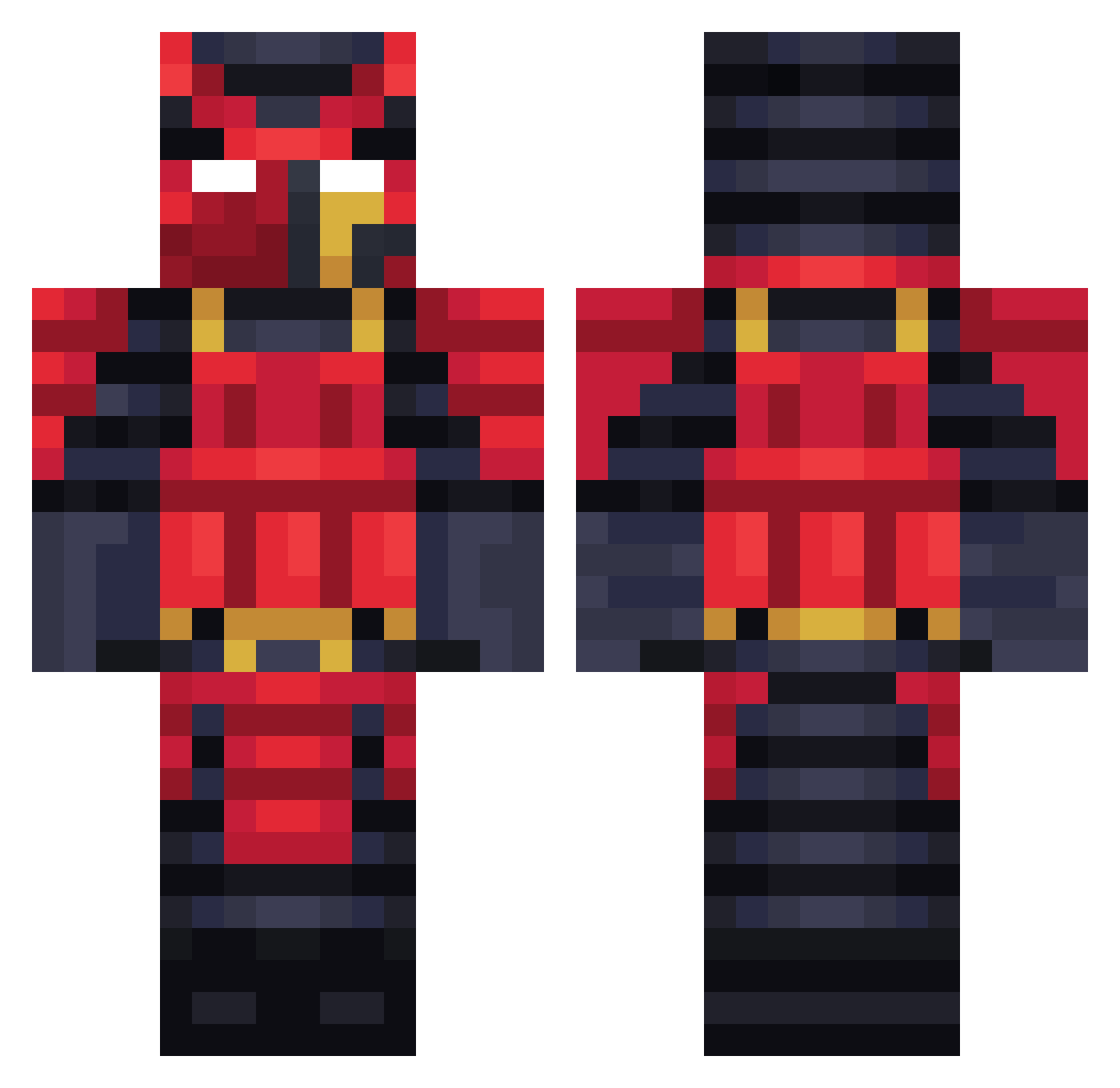 fs0925 Minecraft skin, front and back view