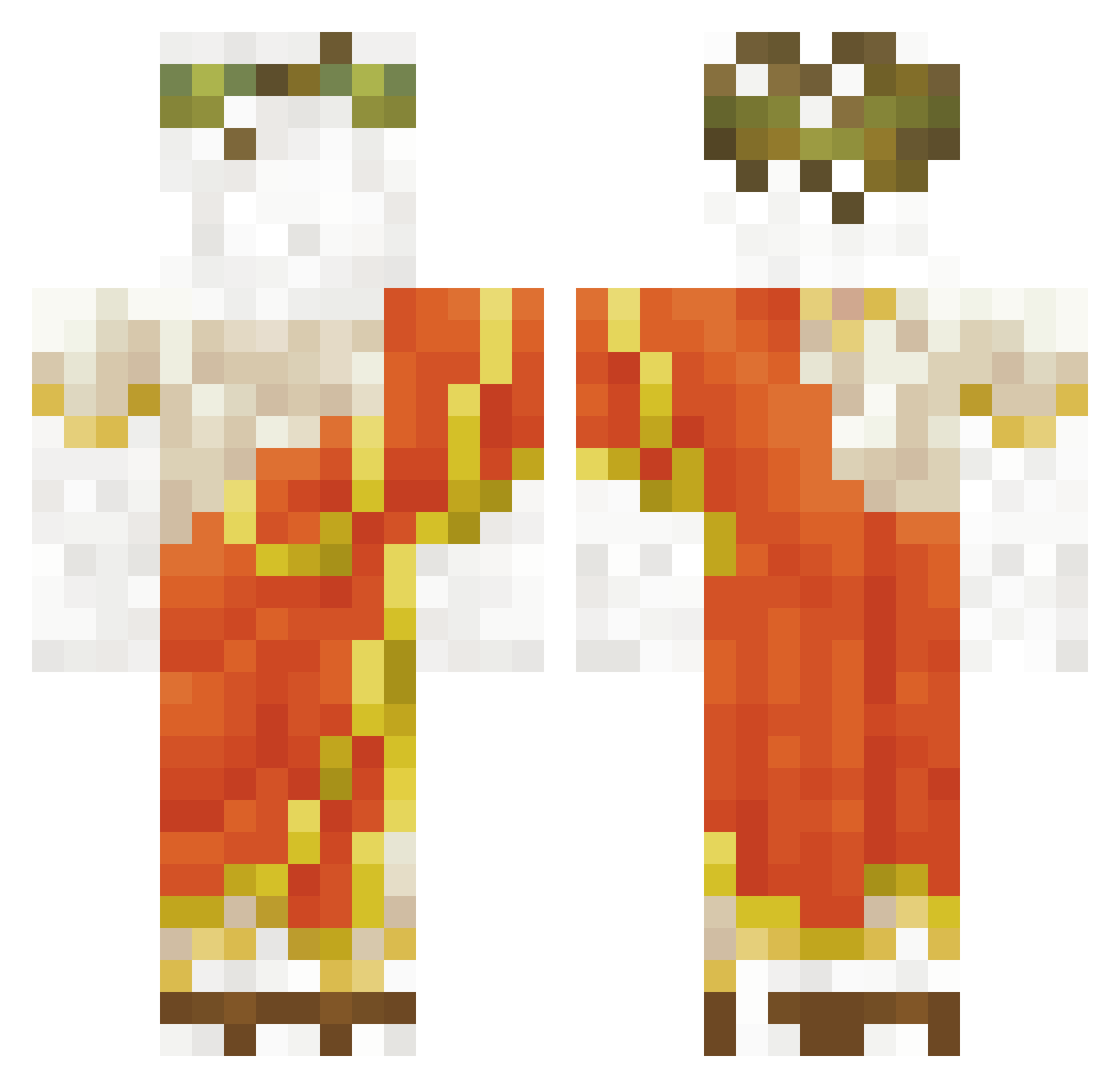 TheBanojee Minecraft skin, front and back view