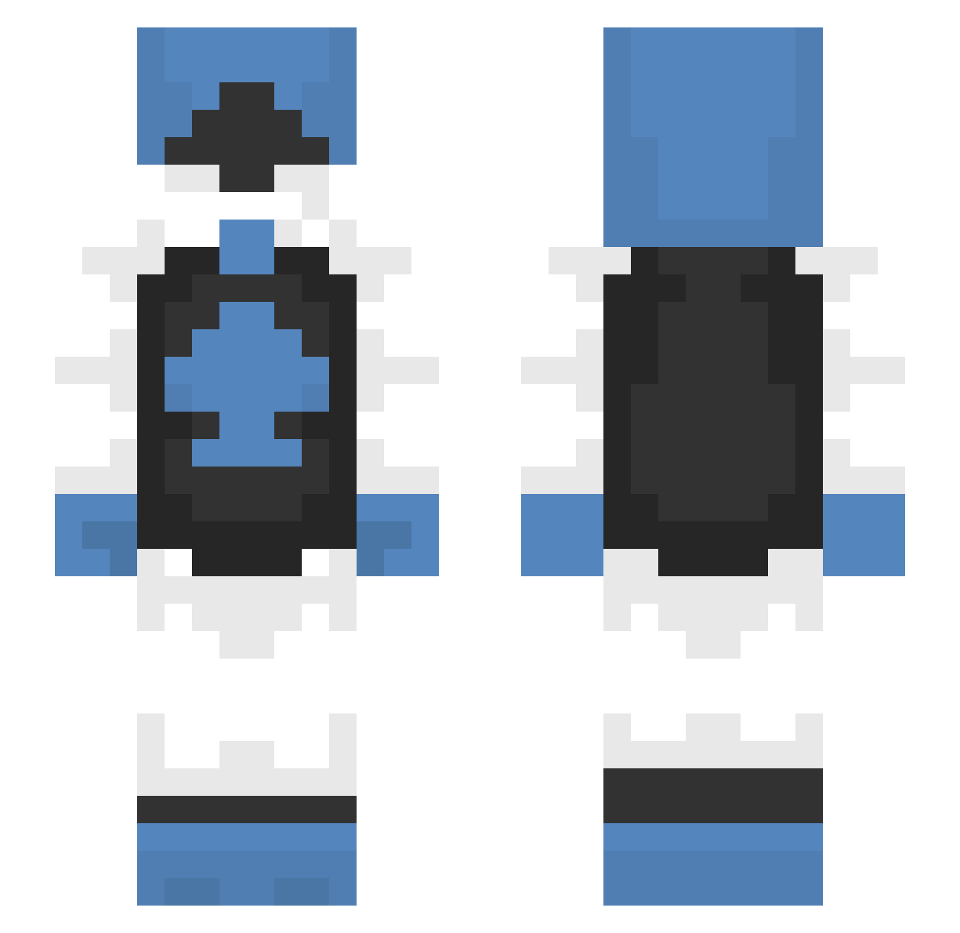 Tea_LOL Minecraft skin, front and back view