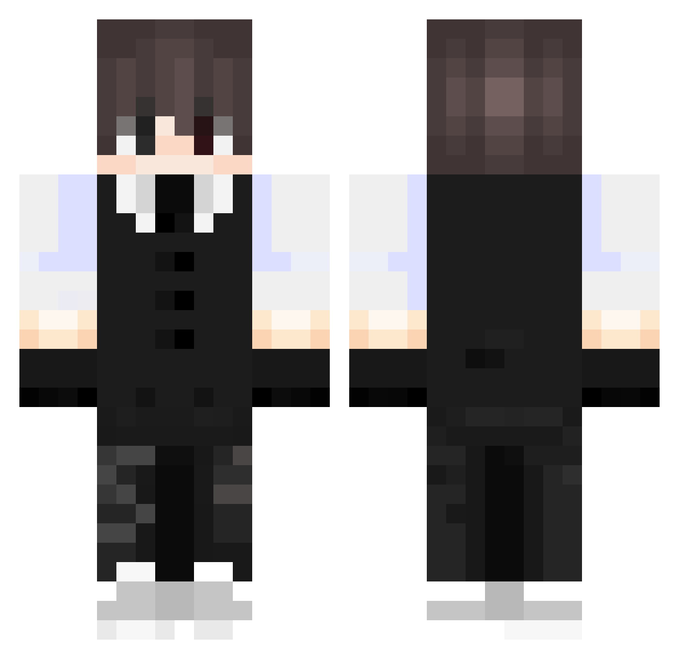 Hae_E_Master Minecraft skin, front and back view