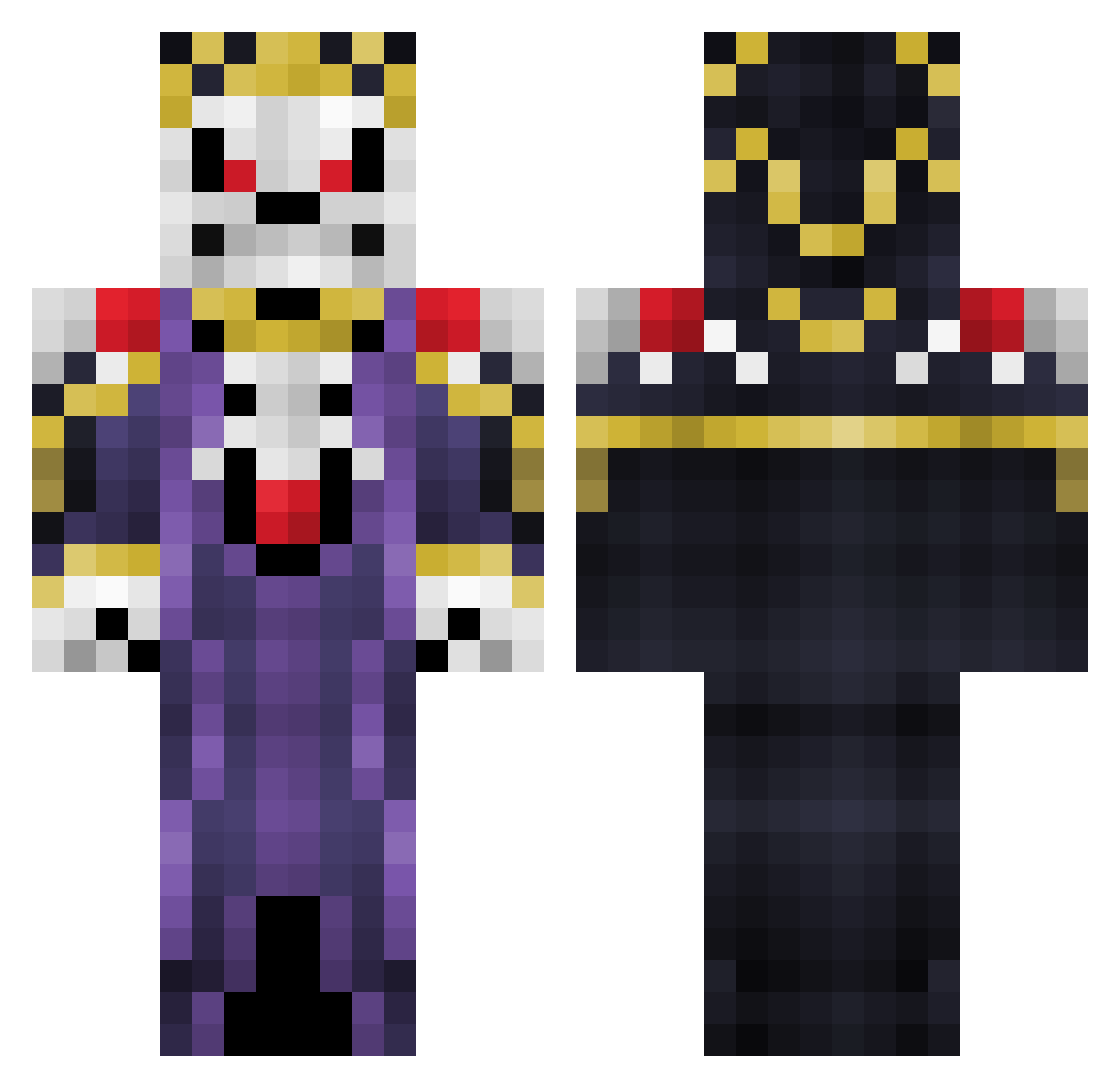 aam22sissa Minecraft skin, front and back view