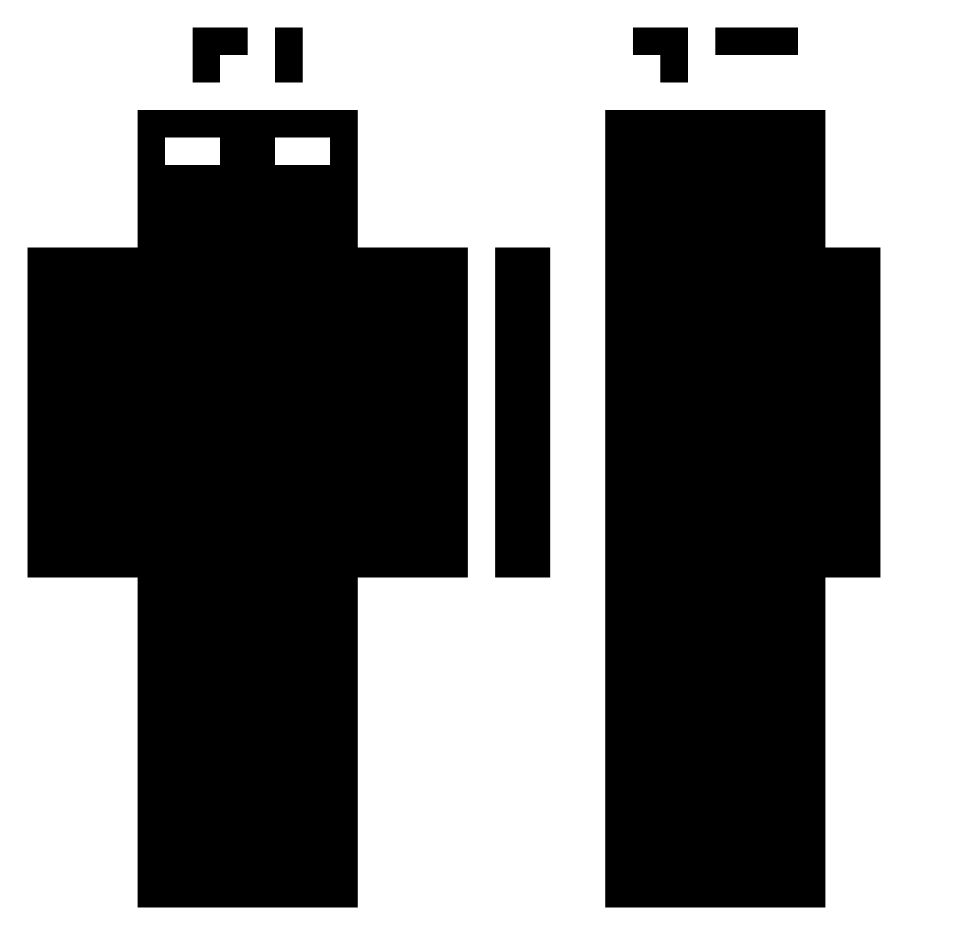 minji_06 Minecraft skin, front and back view