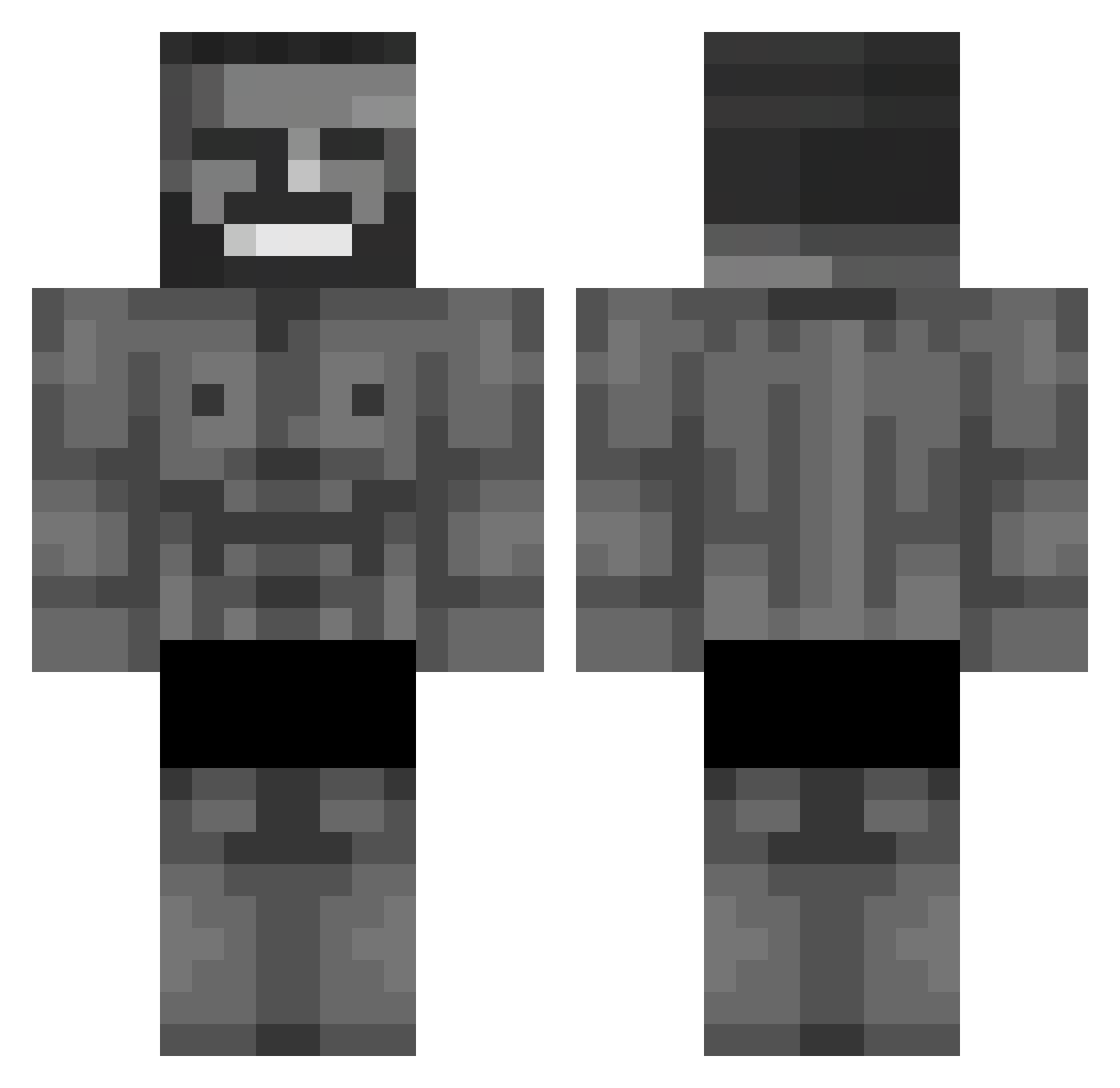 CMRAD_Elmo_1 Minecraft skin, front and back view