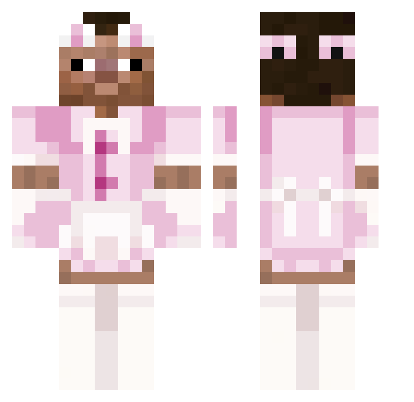 trogizz Minecraft skin, front and back view