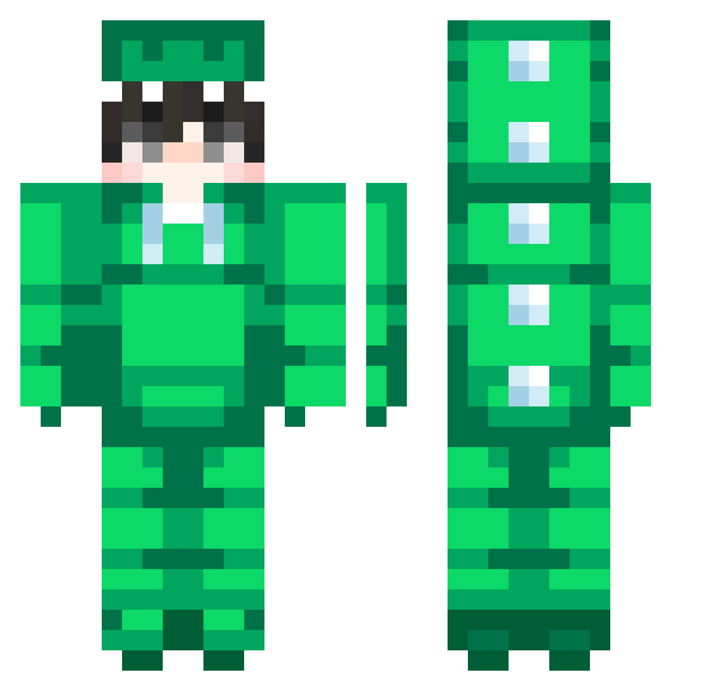_Nogada_ Minecraft skin, front and back view