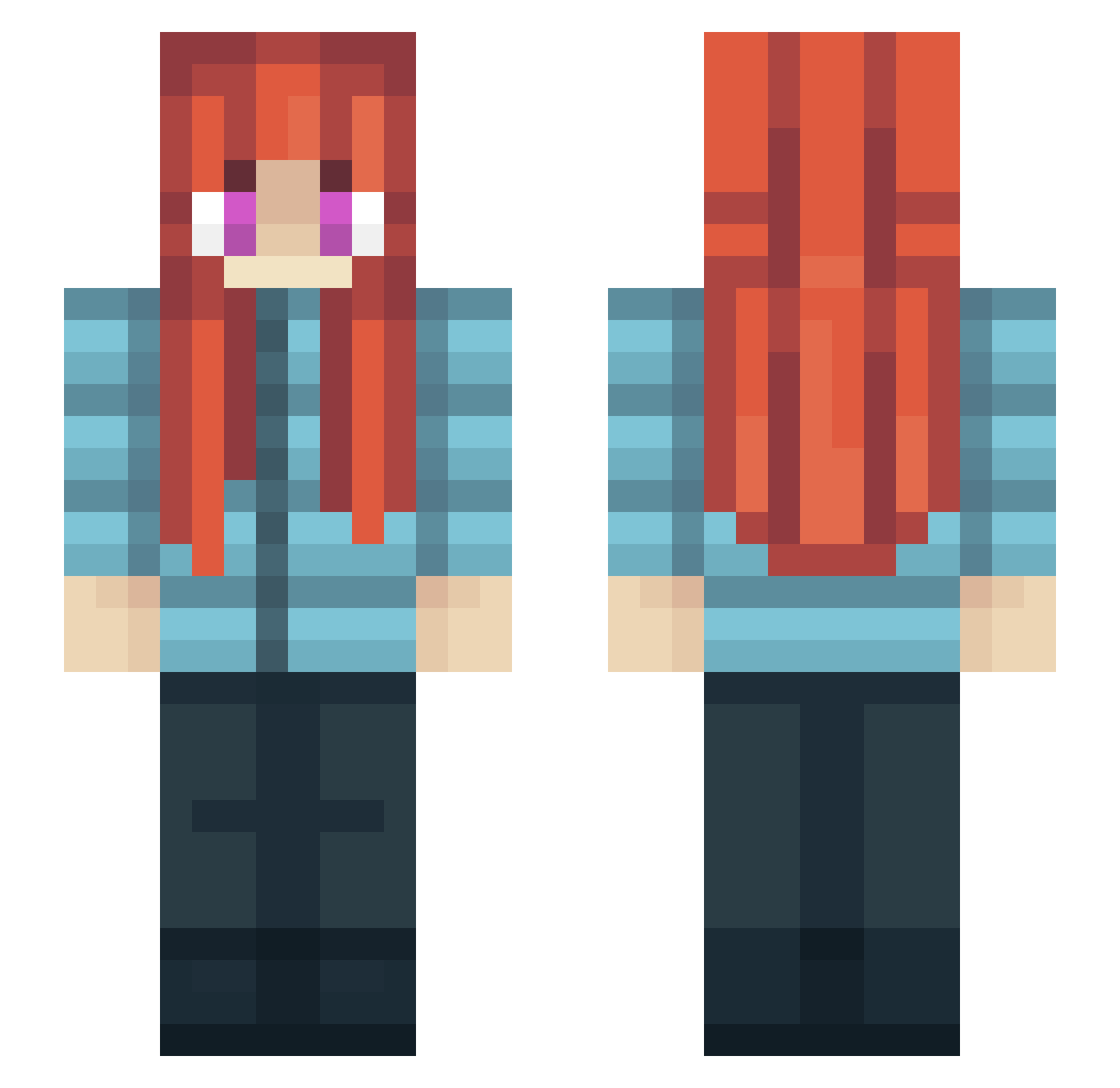 ptilopsis23 Minecraft skin, front and back view