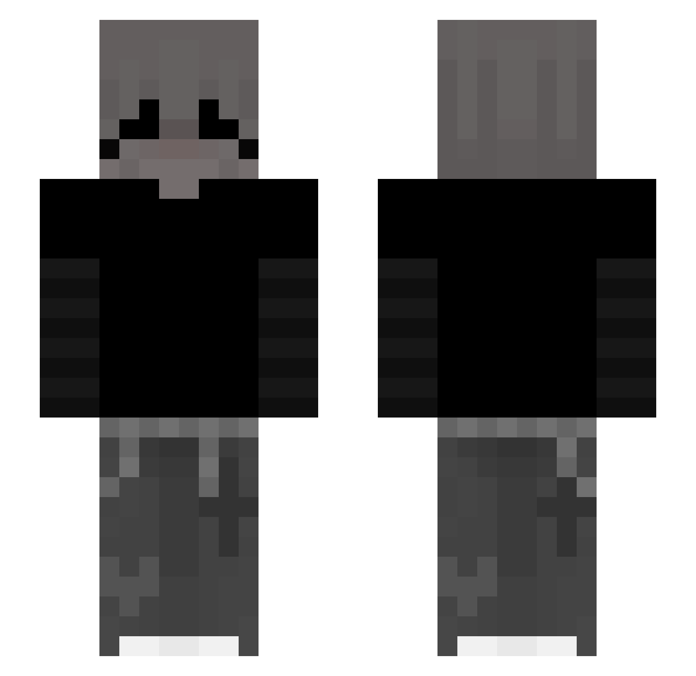 Cheepy1337_ Minecraft skin, front and back view