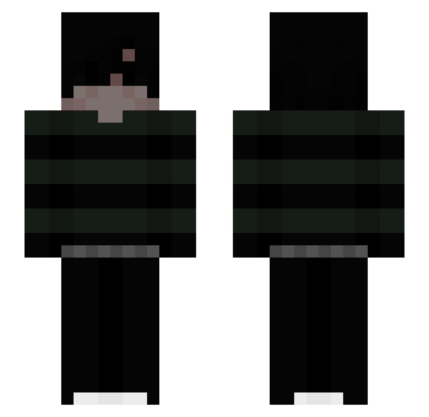 Szlugi_N4_Sztuki Minecraft skin, front and back view