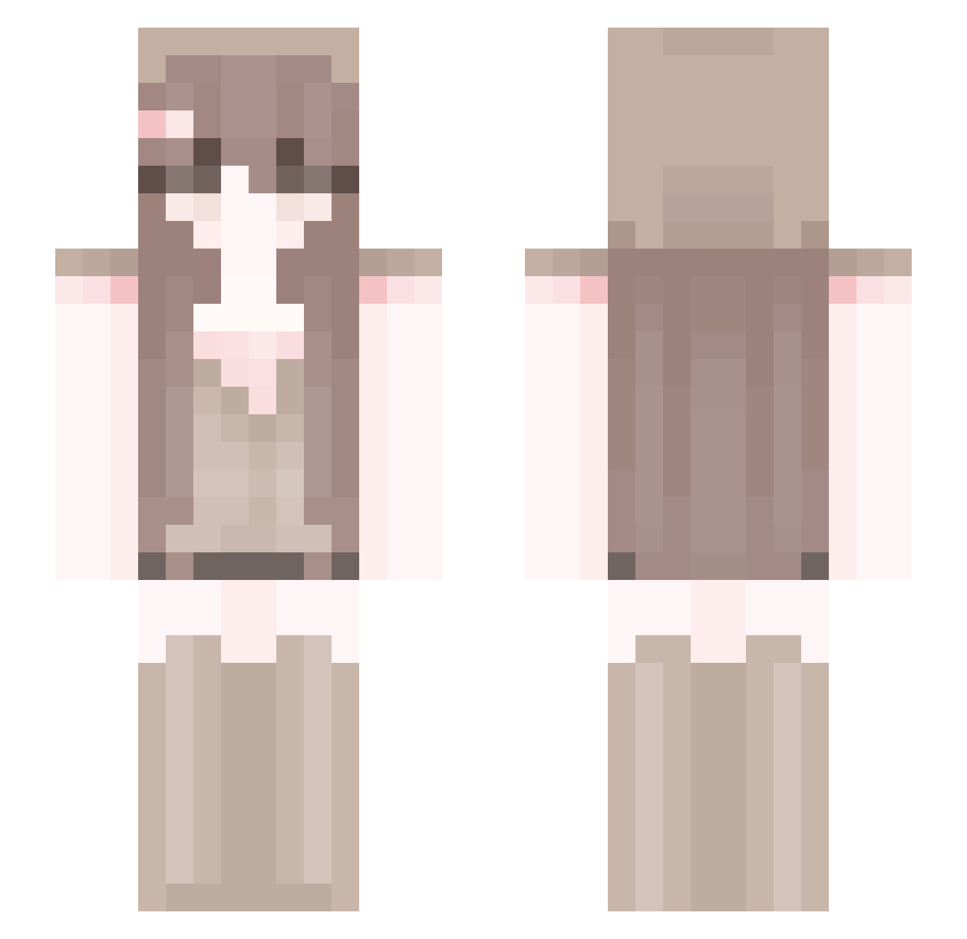 jyu_jyua Minecraft skin, front and back view