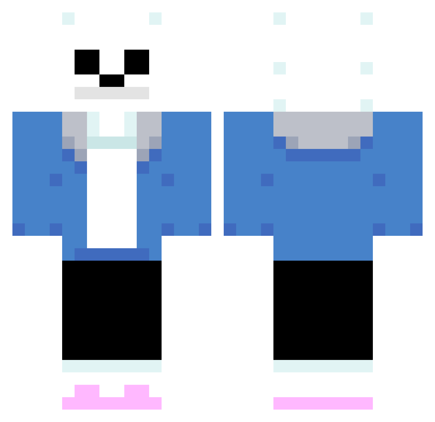 DogHyp2653 Minecraft skin, front and back view