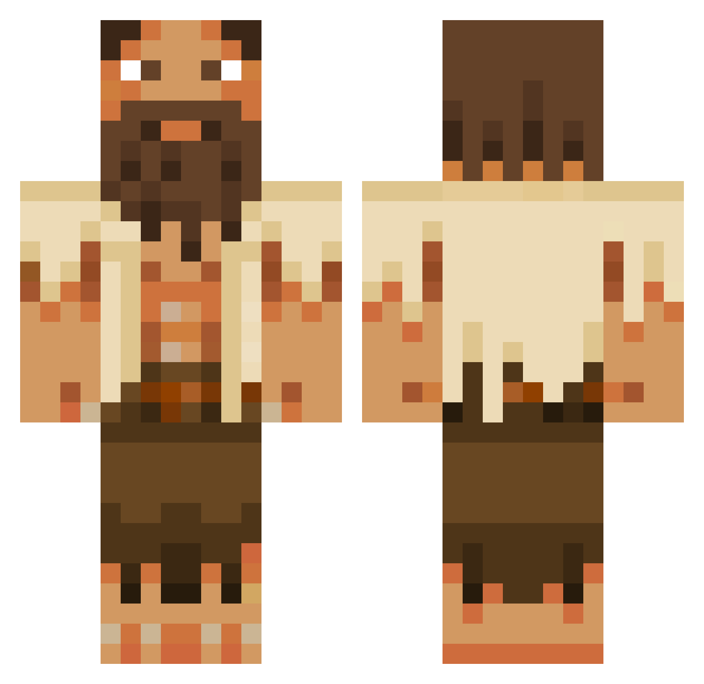 Cobra9528 Minecraft skin, front and back view