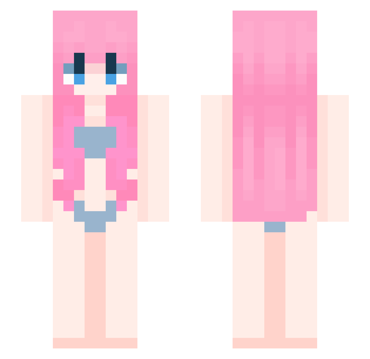 ttras Minecraft skin, front and back view