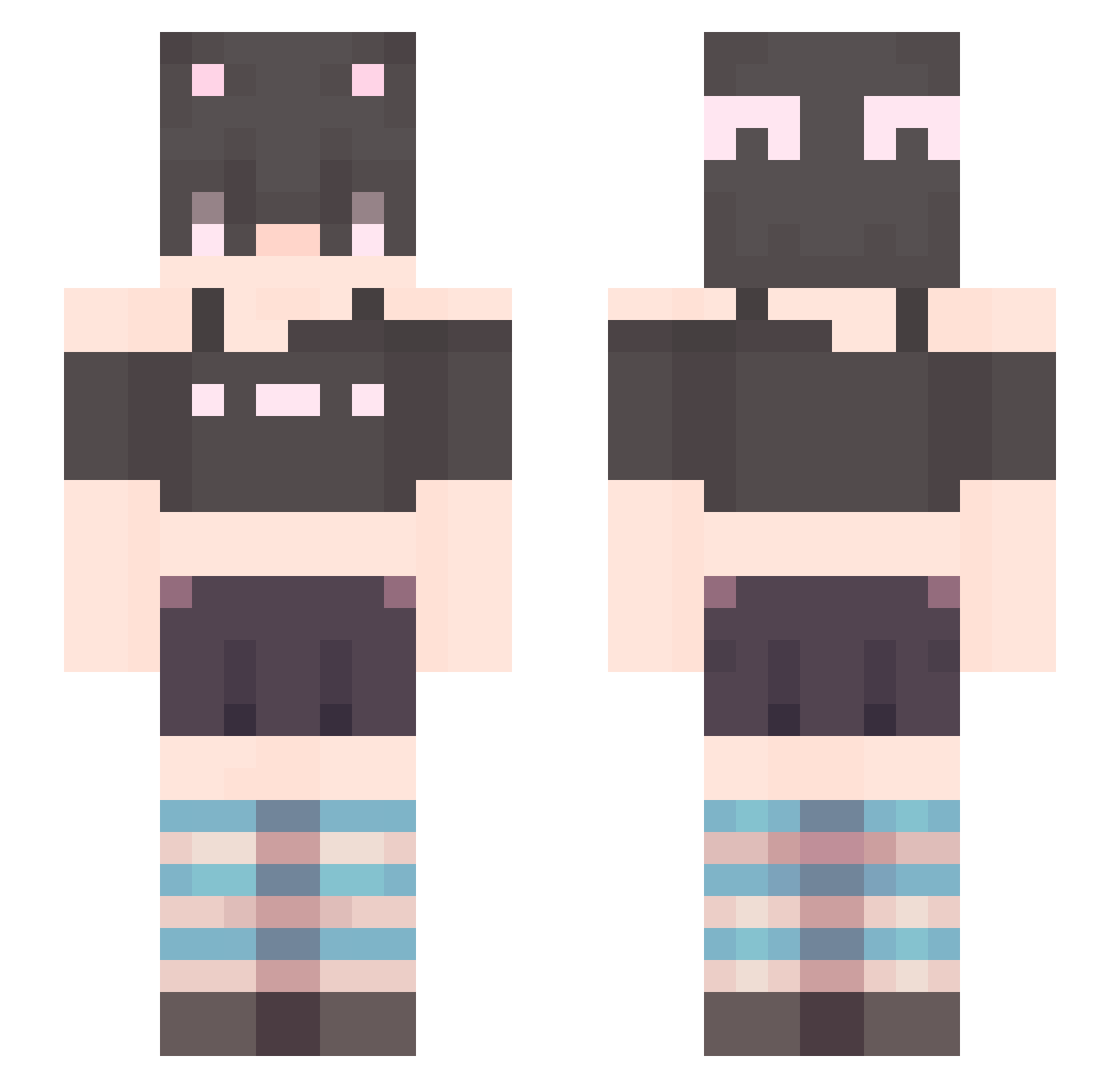 Sloth_mann69 Minecraft skin, front and back view