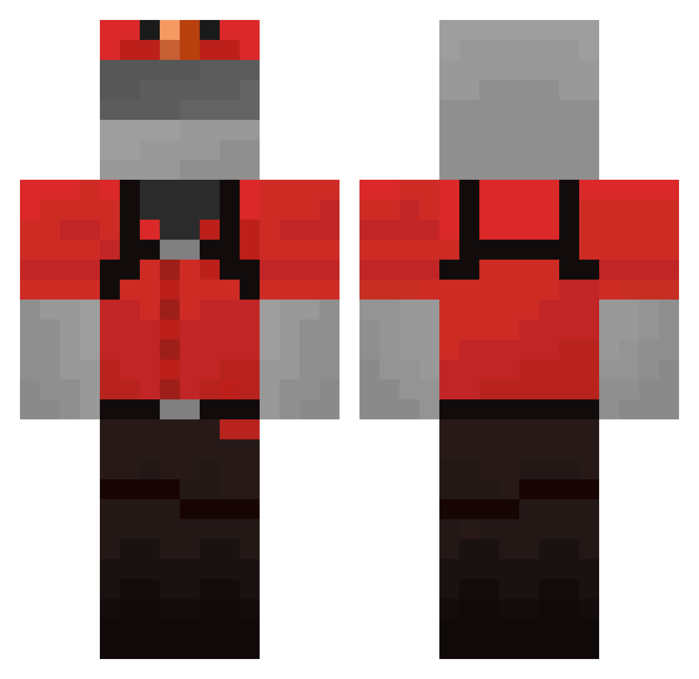 Andrew1537 Minecraft skin, front and back view