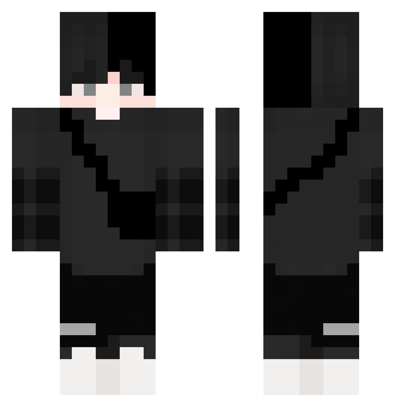 RiftWalkerr Minecraft skin, front and back view
