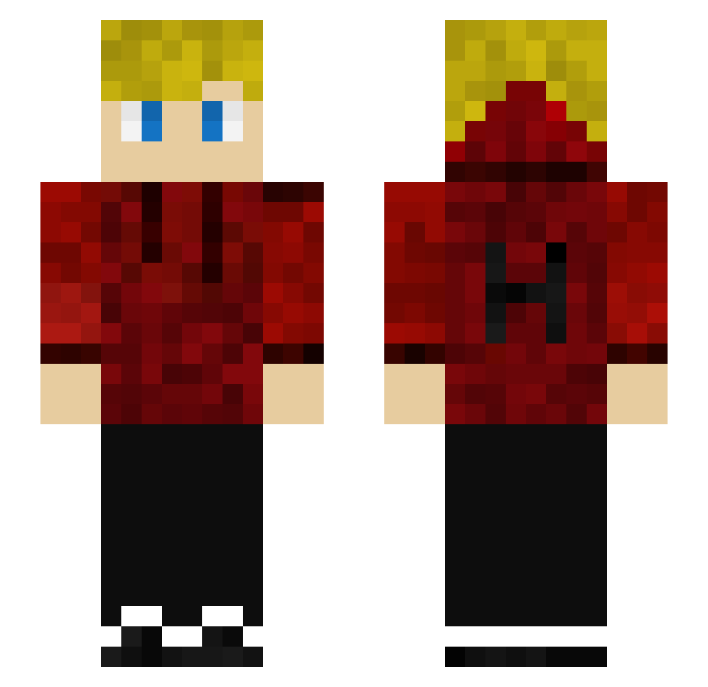 Teodor233 Minecraft skin, front and back view
