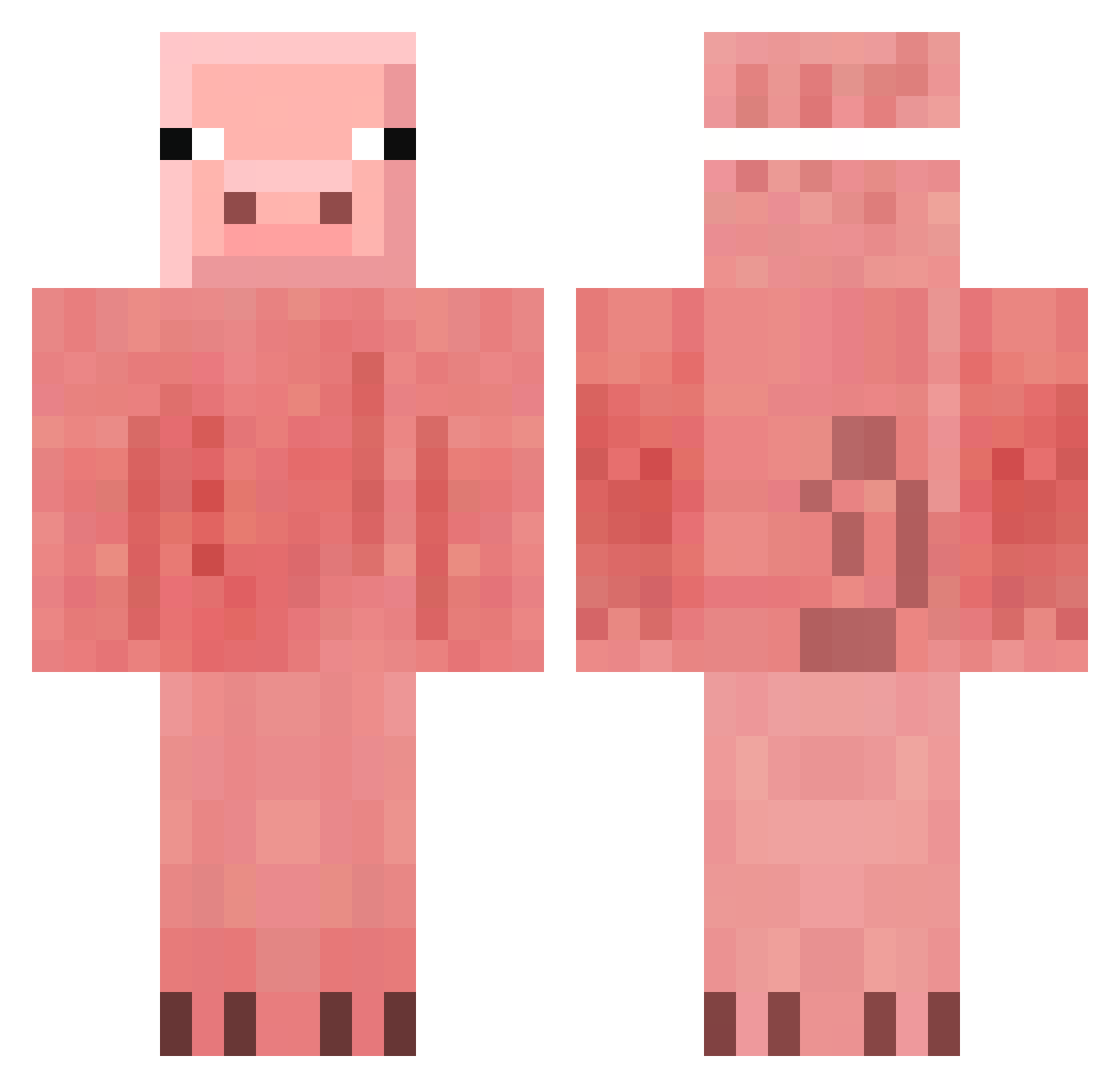 Russell_Playz1 Minecraft skin, front and back view