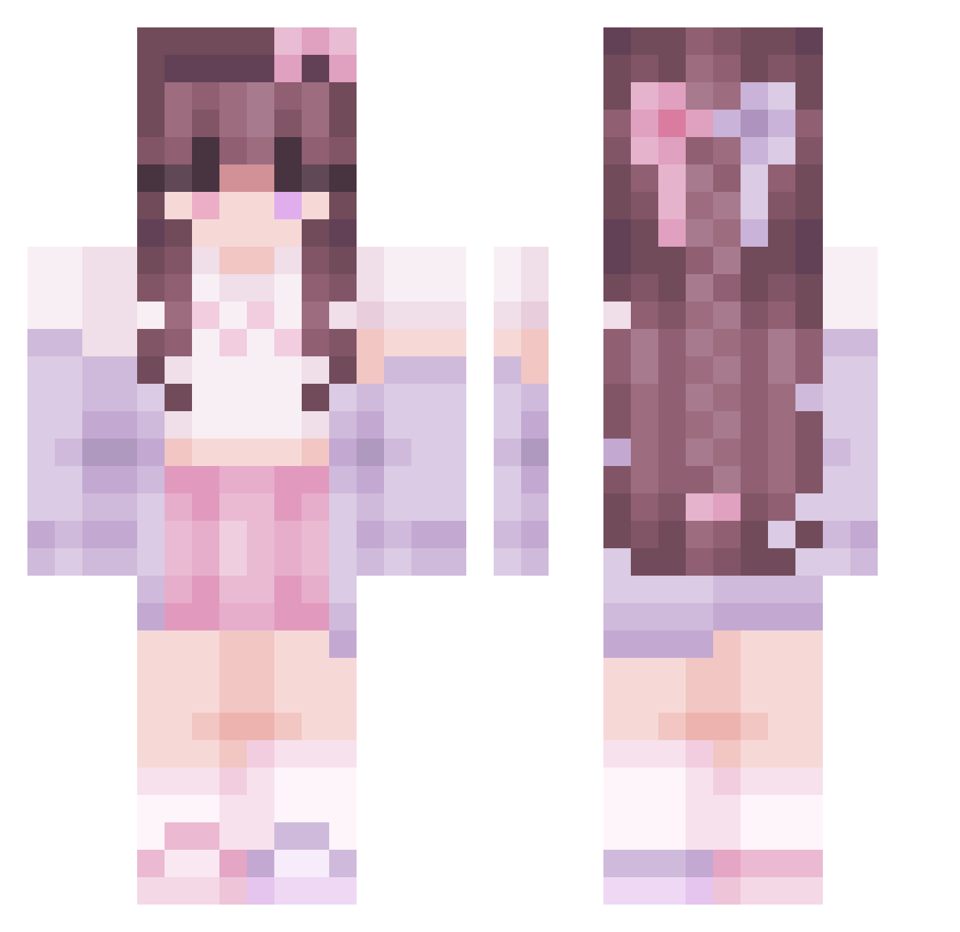 zyvy_ Minecraft skin, front and back view