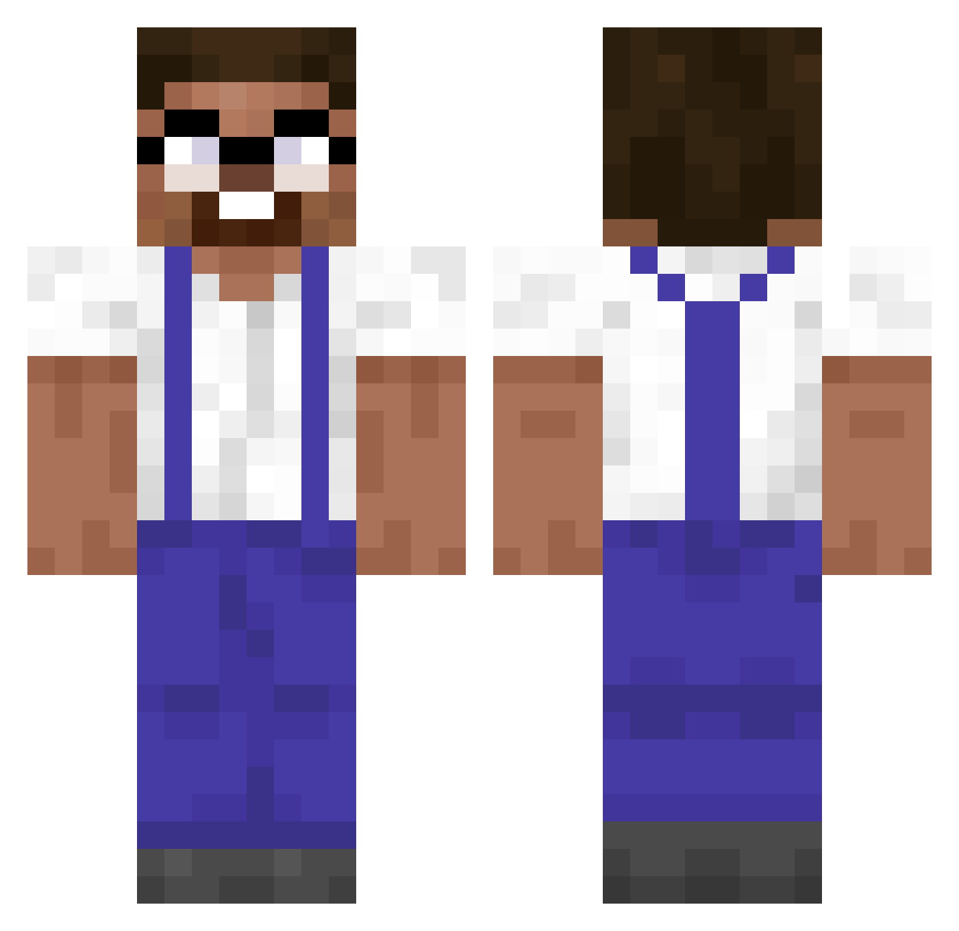 Alt4F_ Minecraft skin, front and back view