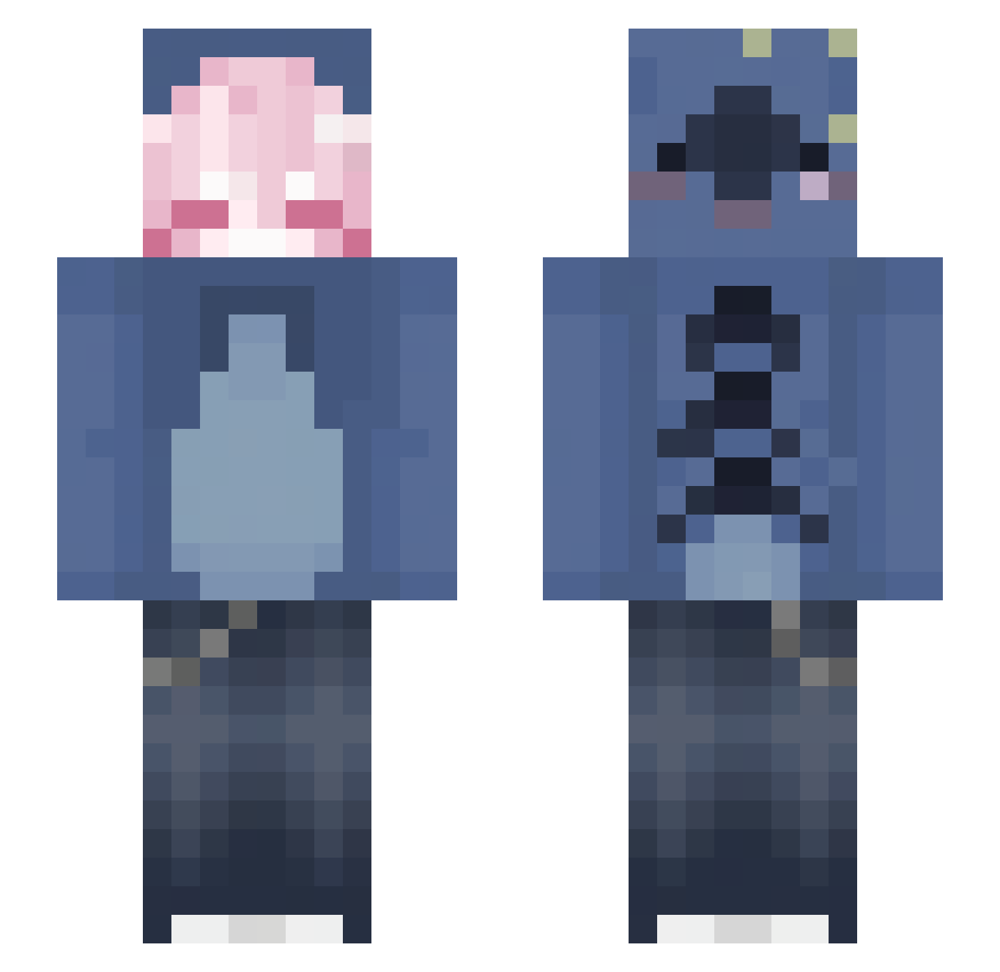 megvxtt_ Minecraft skin, front and back view